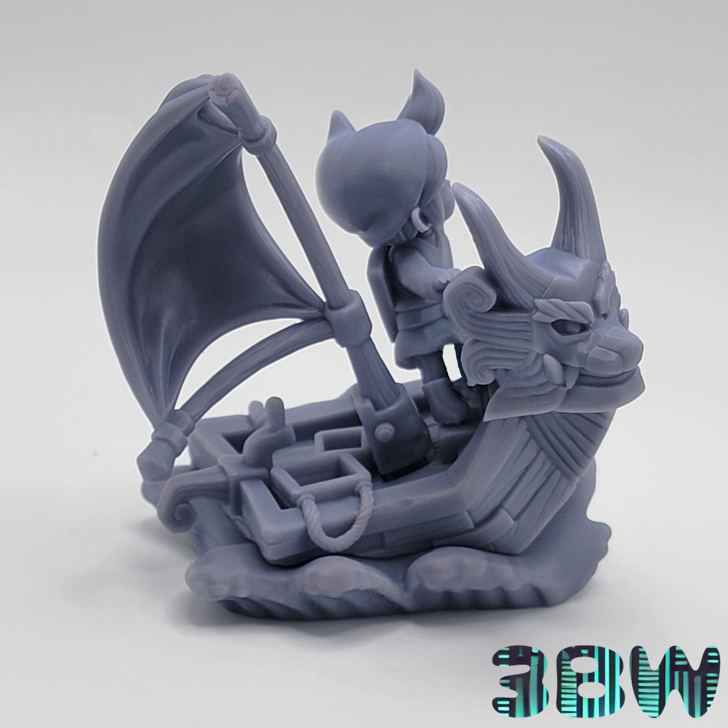 Chibi Wind Waker Link | 3.5-Inch  Resin Model Kit | DIY King of Red Lions Sailing Scene