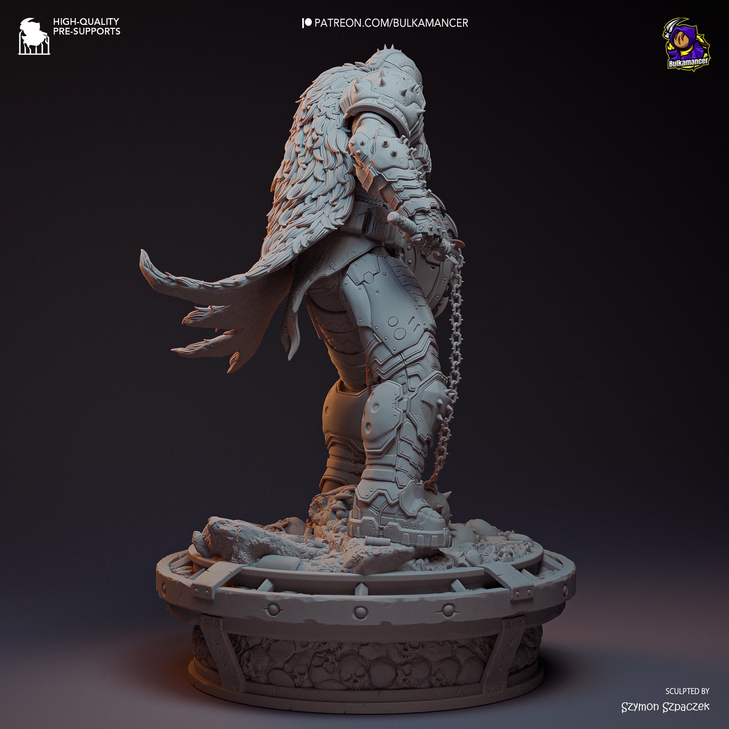 Doom Slayer | 12-Inch Resin Model Kit | DIY Doom Dark Ages Demon Hunter