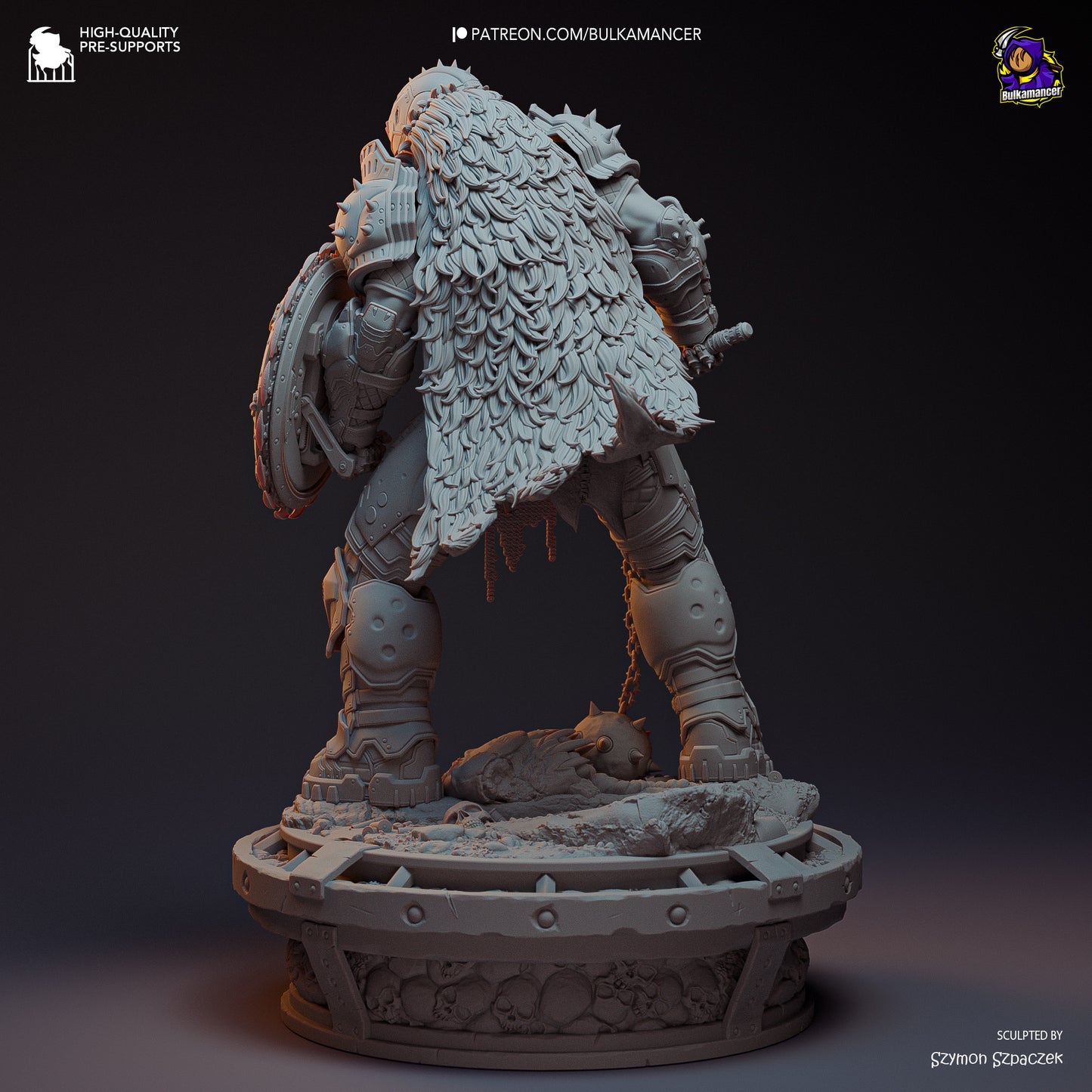 Doom Slayer | 12-Inch Resin Model Kit | DIY Doom Dark Ages Demon Hunter