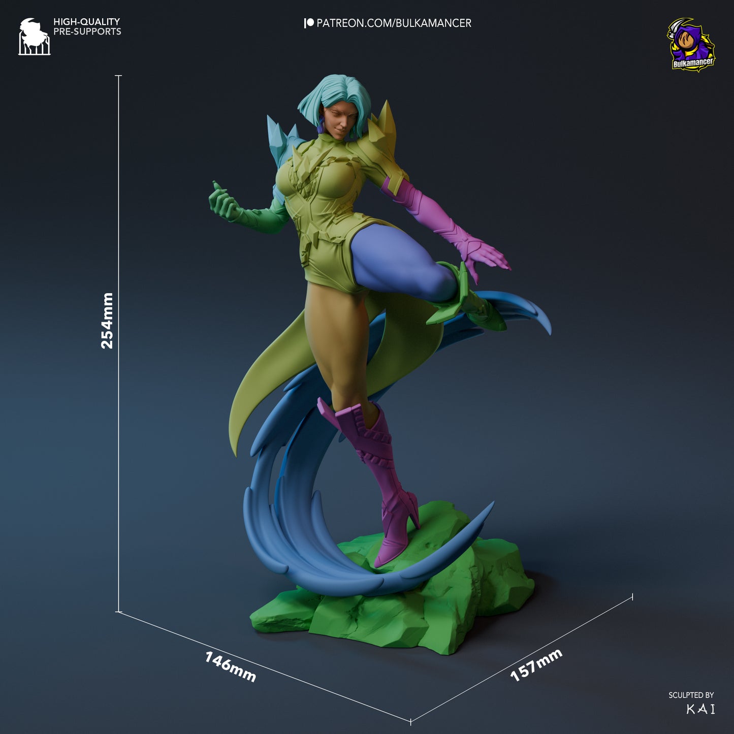 Emma Frost | 10-Inch Resin Model Kit | DIY Marvel Rivals Telepathic Queen