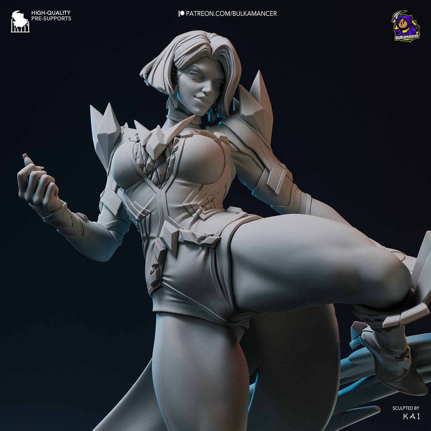 Emma Frost | 10-Inch Resin Model Kit | DIY Marvel Rivals Telepathic Queen