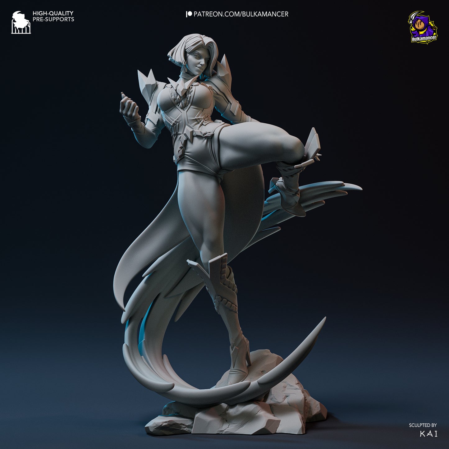 Emma Frost | 10-Inch Resin Model Kit | DIY Marvel Rivals Telepathic Queen