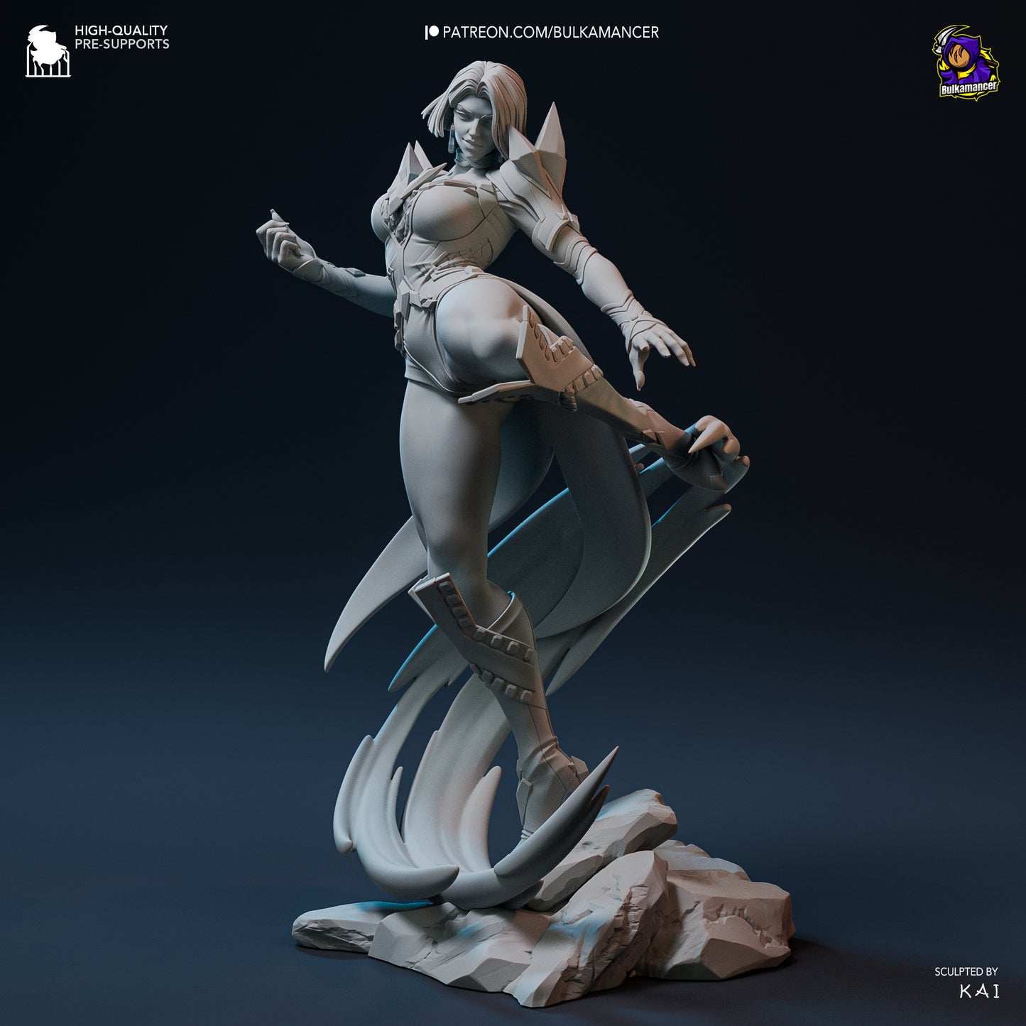 Emma Frost | 10-Inch Resin Model Kit | DIY Marvel Rivals Telepathic Queen