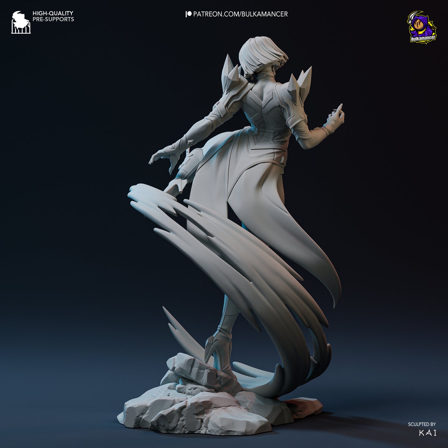 Emma Frost | 10-Inch Resin Model Kit | DIY Marvel Rivals Telepathic Queen