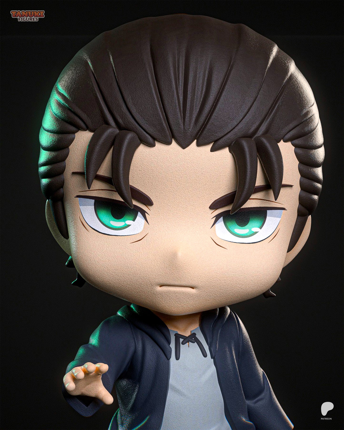 Chibi Eren | 4-Inch Resin Model Kit | Attack on Titan Chibi Titan Vessel