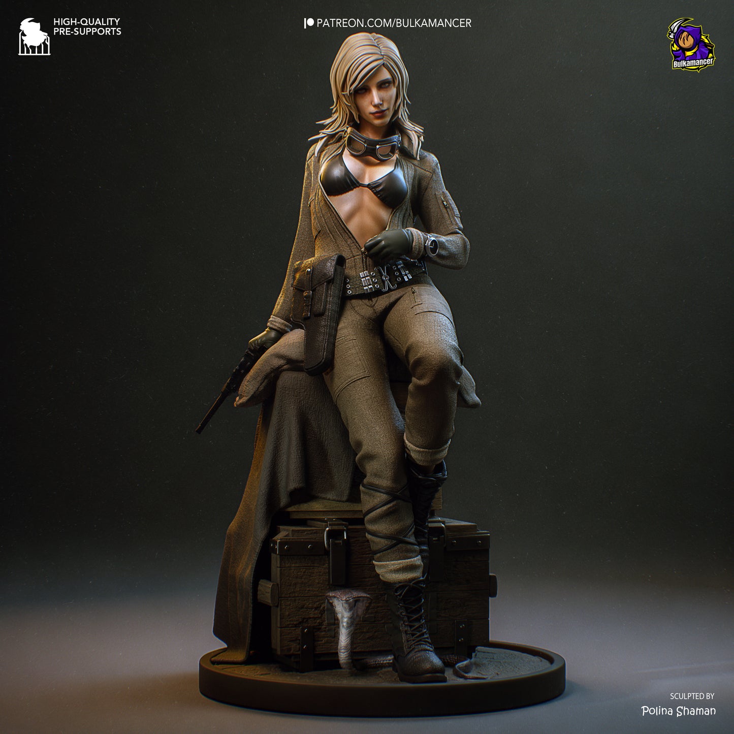 EVA | 9-Inch Resin Model Kit | Metal Gear Solid Delta Virtuous Mission Spy