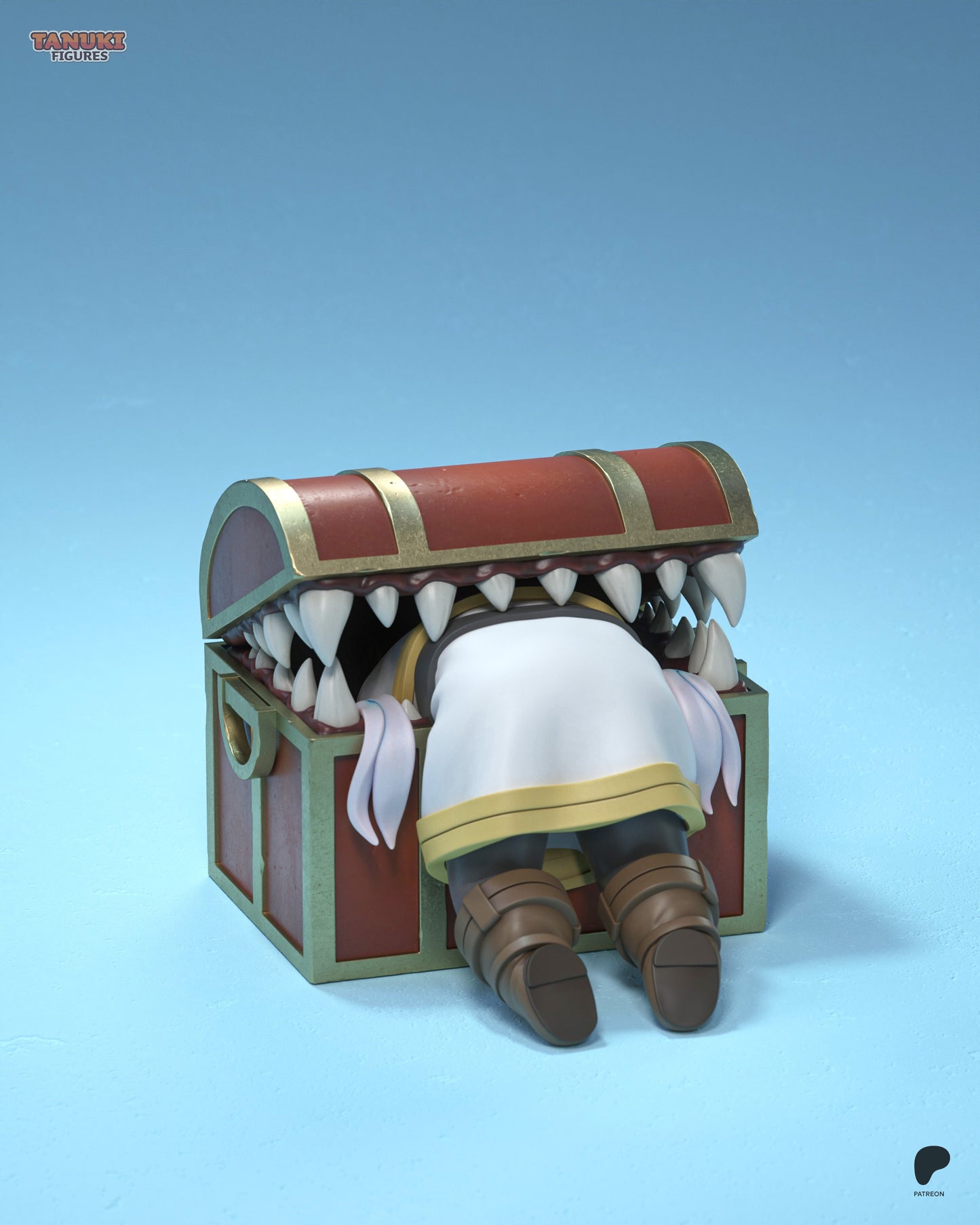 Chibi Frieren and Mimic | 4.5-Inch Resin Model Kit | Frieren: Beyond Journey’s End Mage