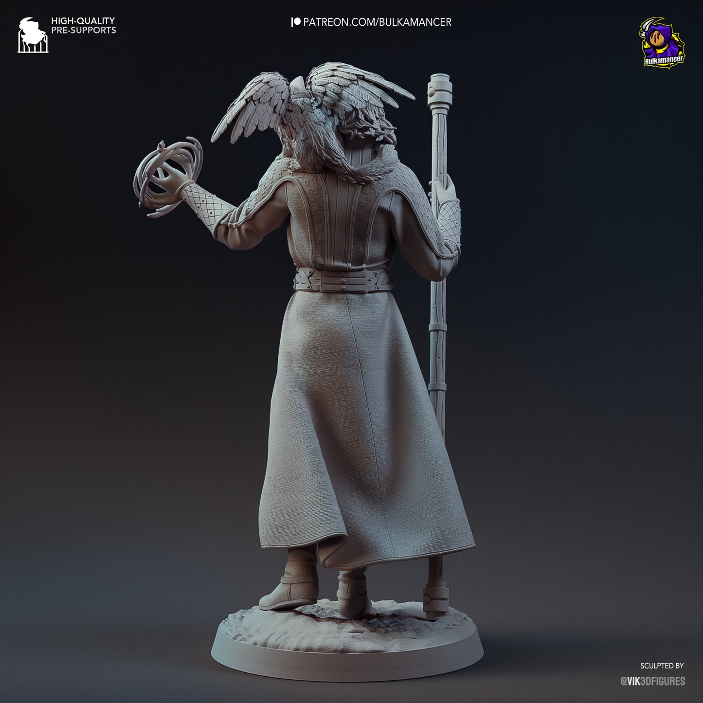 Gale | 10-Inch Resin Model Kit | BG3 Baldur’s Gate Wizard of Mysteries with Tara