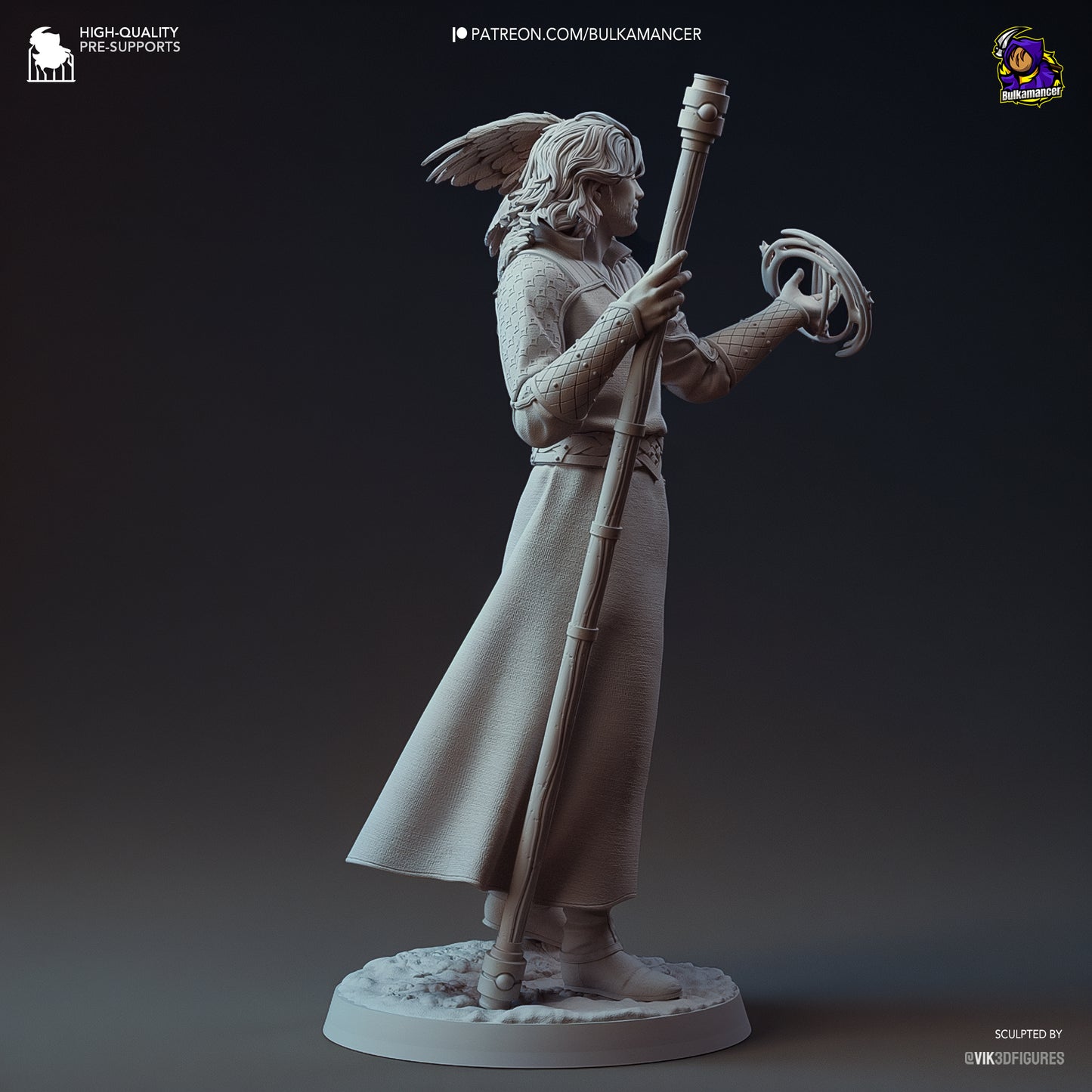 Gale | 10-Inch Resin Model Kit | BG3 Baldur’s Gate Wizard of Mysteries with Tara