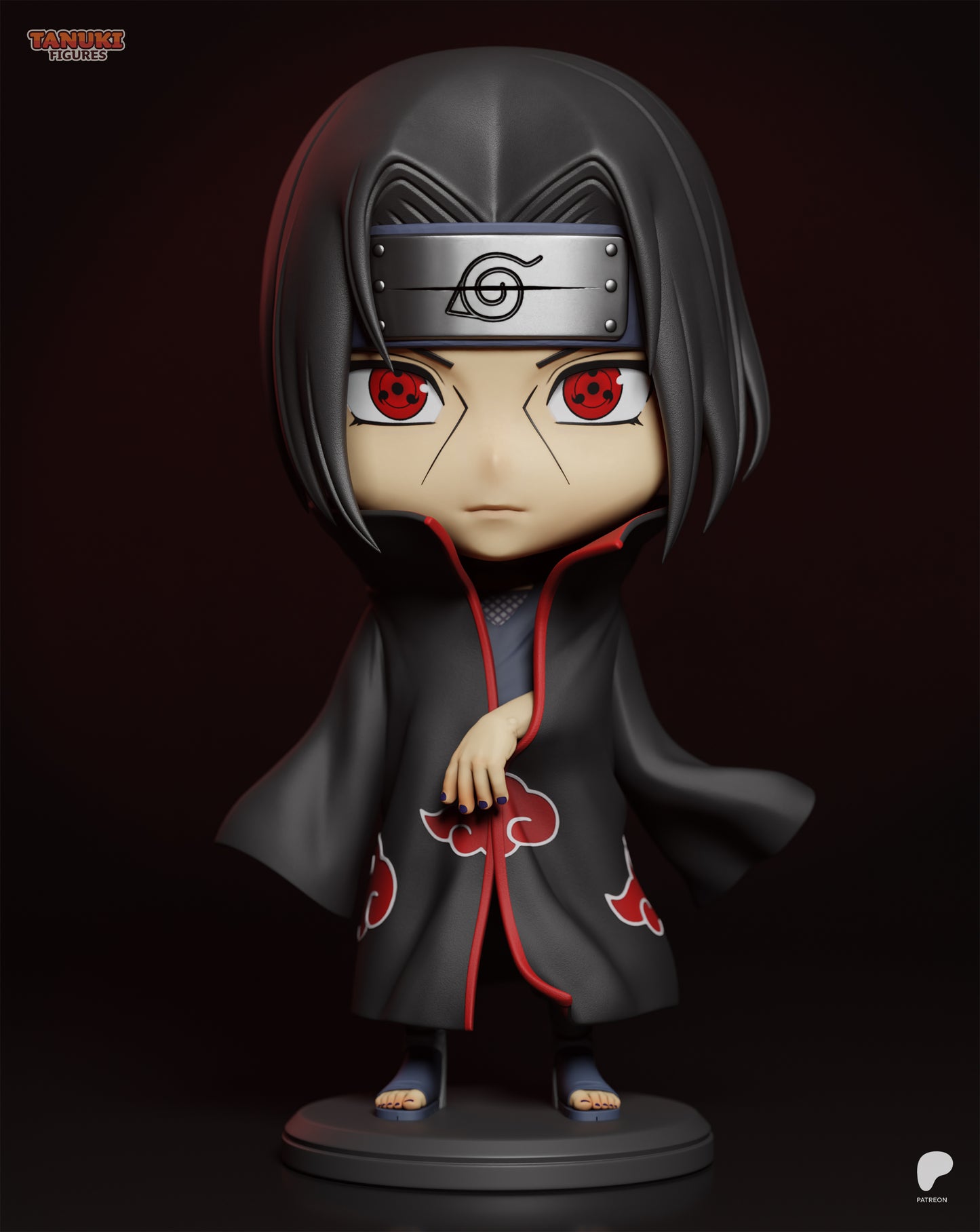 Chibi Itachi | 4-Inch Resin Model Kit | Naruto Sharingan Prodigy
