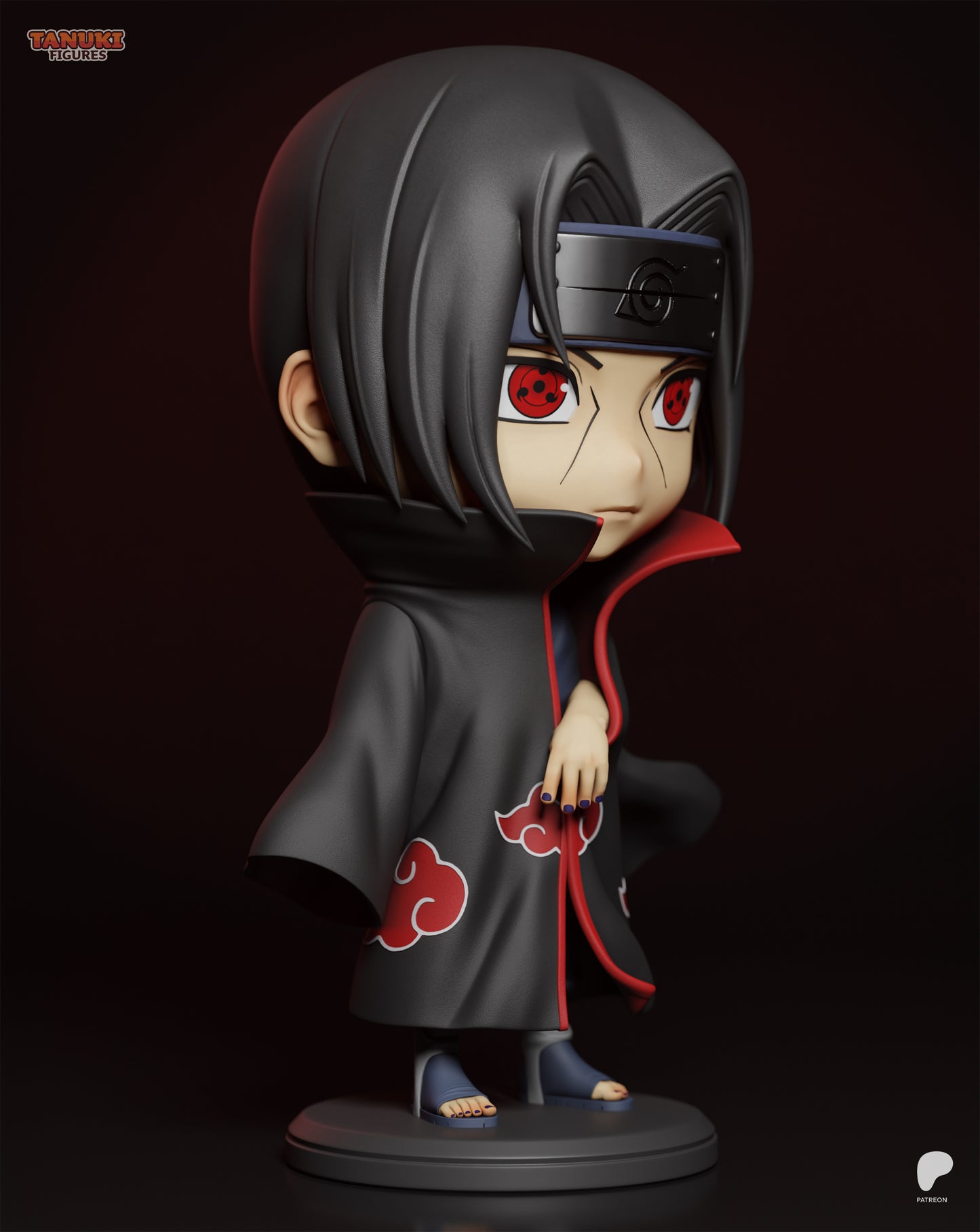 Chibi Itachi | 4-Inch Resin Model Kit | Naruto Sharingan Prodigy