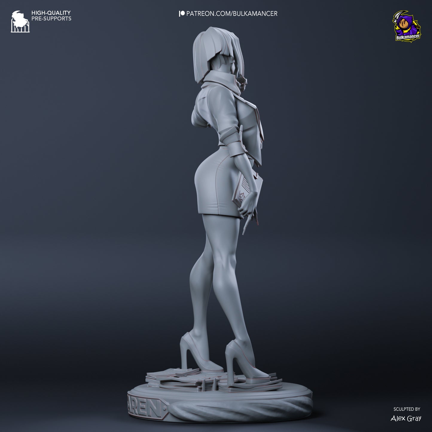 Agent Karen | 9-Inch Resin Model Kit | DIY Unbreadable Fearless Hero
