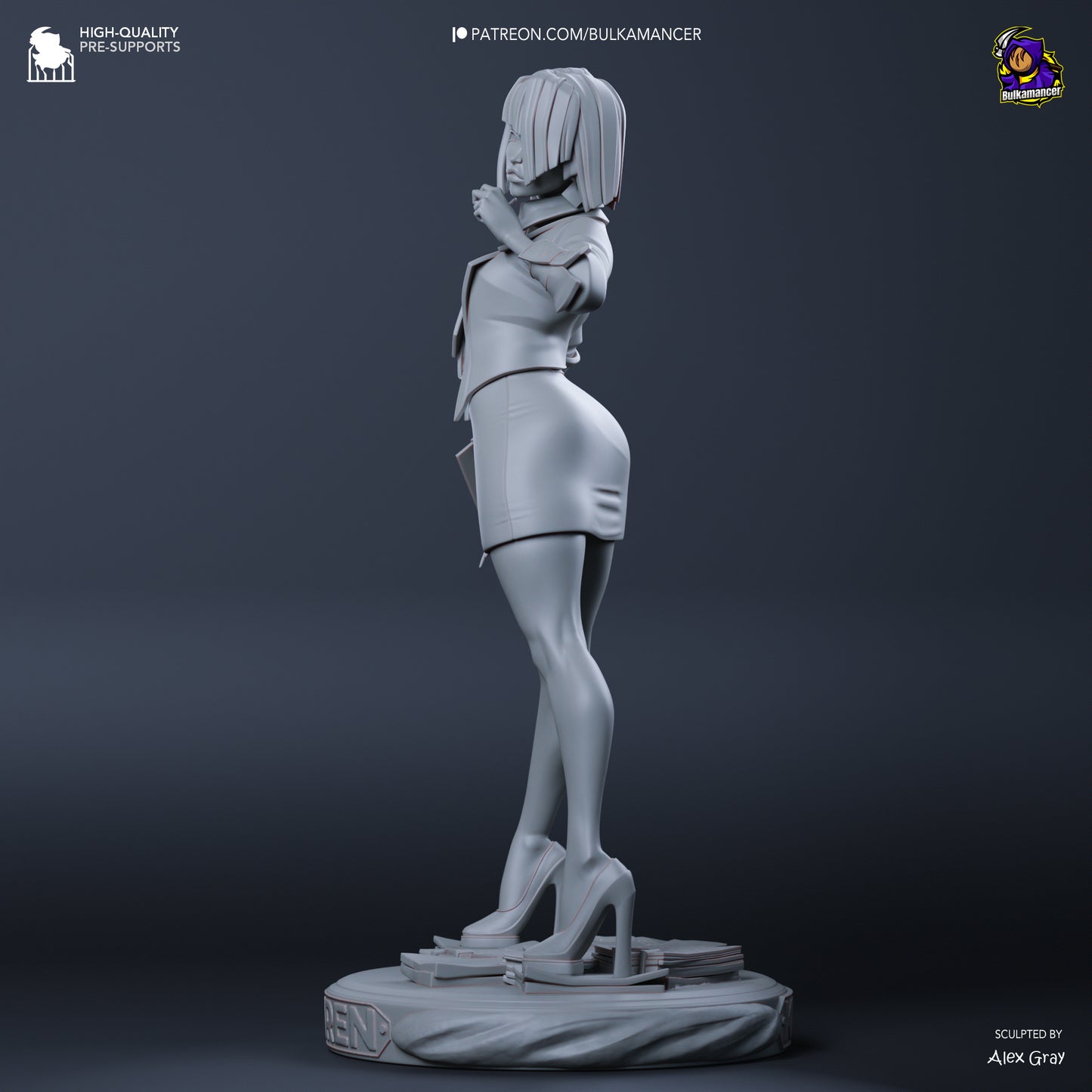 Agent Karen | 9-Inch Resin Model Kit | DIY Unbreadable Fearless Hero