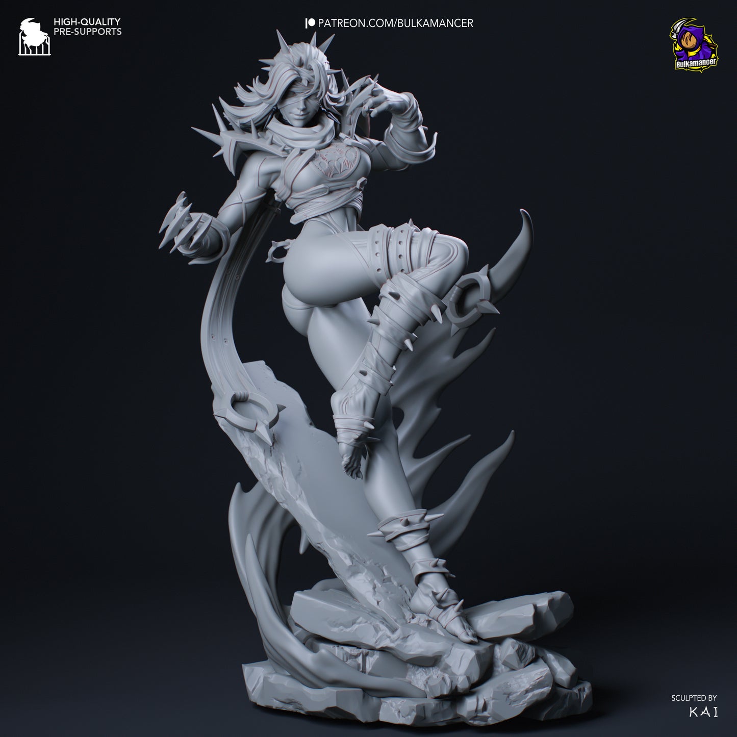 Invisible Woman Malice | 8.5-Inch Resin Model Kit | DIY Marvel Rivals Villain