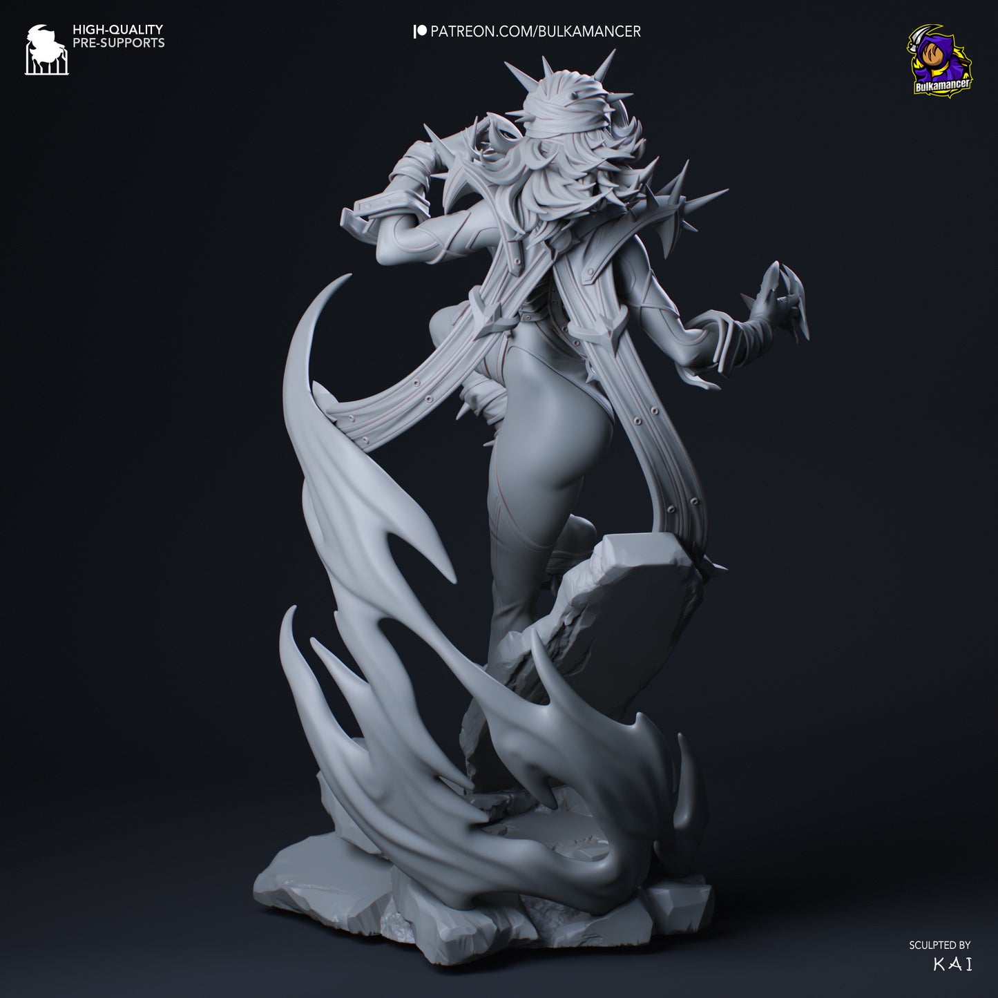 Invisible Woman Malice | 8.5-Inch Resin Model Kit | DIY Marvel Rivals Villain