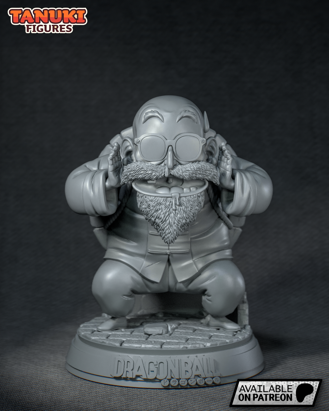 Chibi Master Roshi | 5-Inch Resin Model Kit | Dragon Ball Island Hermit