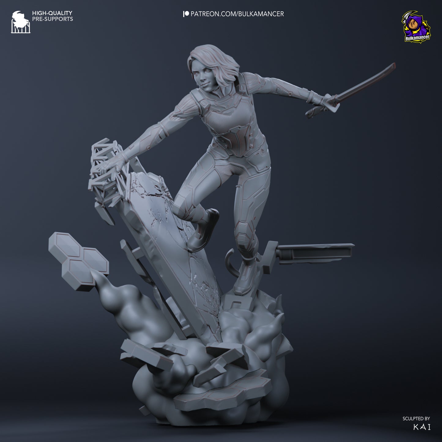Mio | 10-Inch Resin Model Kit | DIY Split Fiction Mysterious Heroine