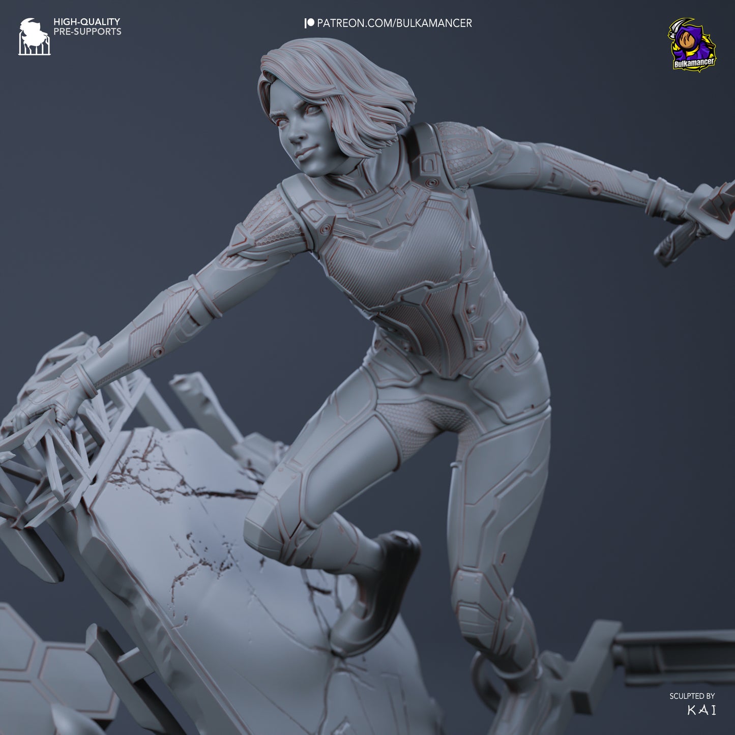 Mio | 10-Inch Resin Model Kit | DIY Split Fiction Mysterious Heroine