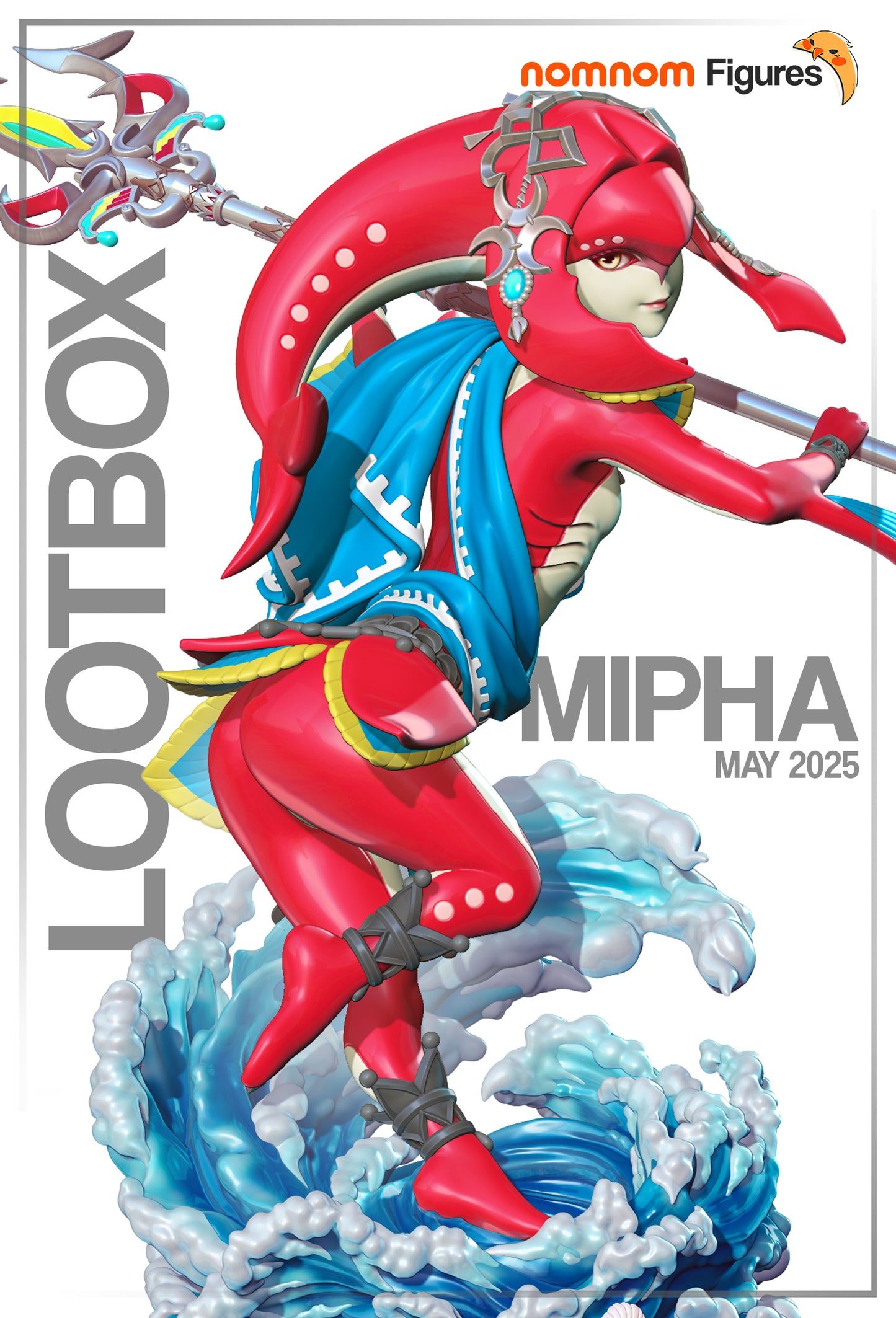 Mipha | 7.5" Resin Model Kit | DIY Legend of Zelda Zora Champion