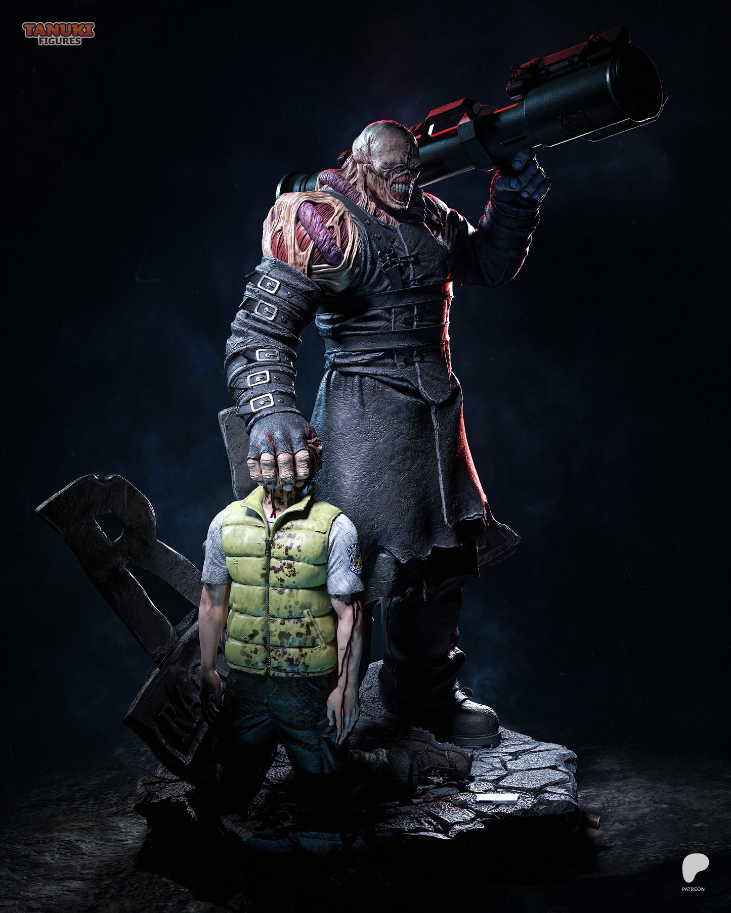 Nemesis | Resin Model or Bust Kit | Resident Evil Umbrella Boss