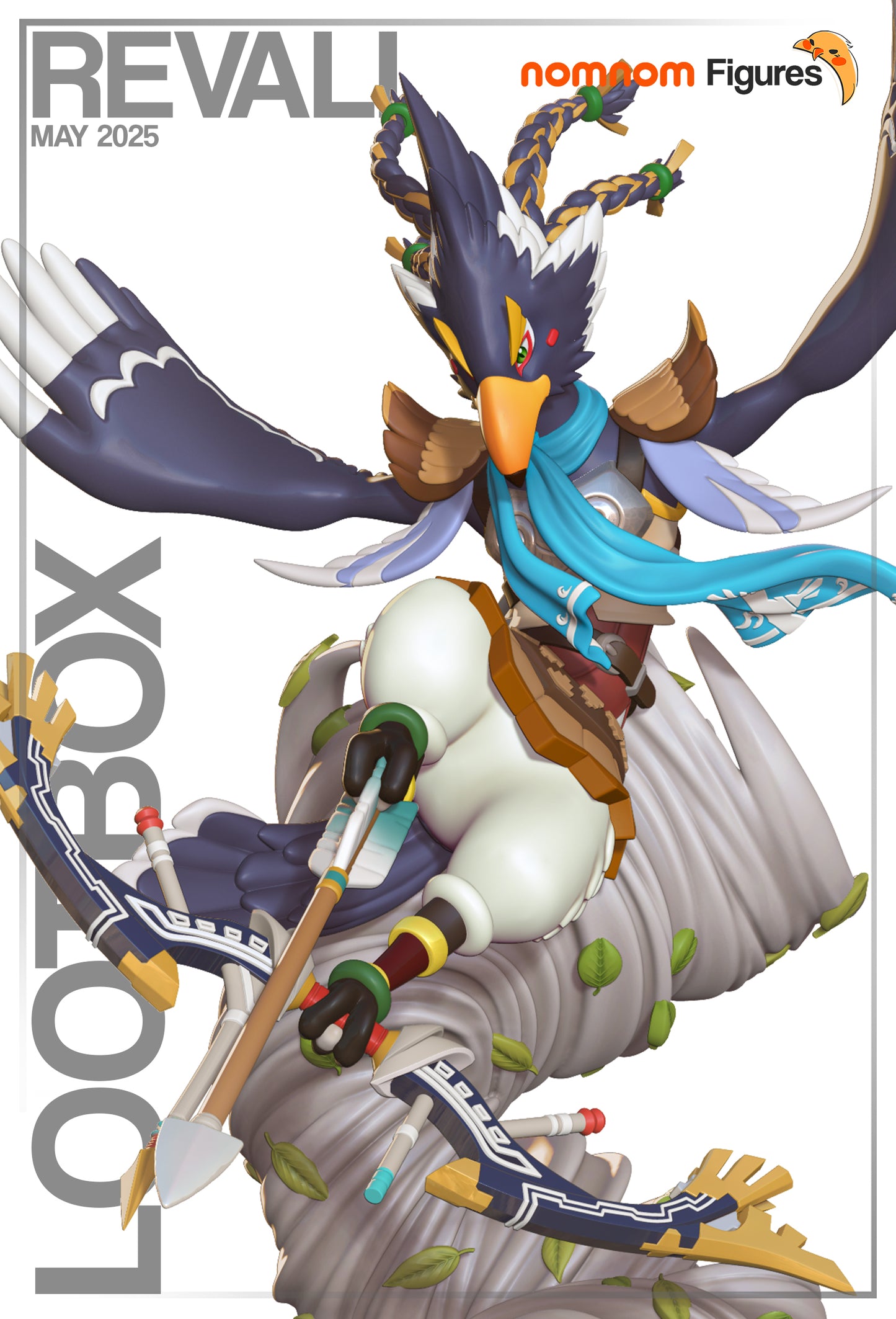 Revali | 9.5" Resin Model Kit | DIY Legend of Zelda Rito Champion