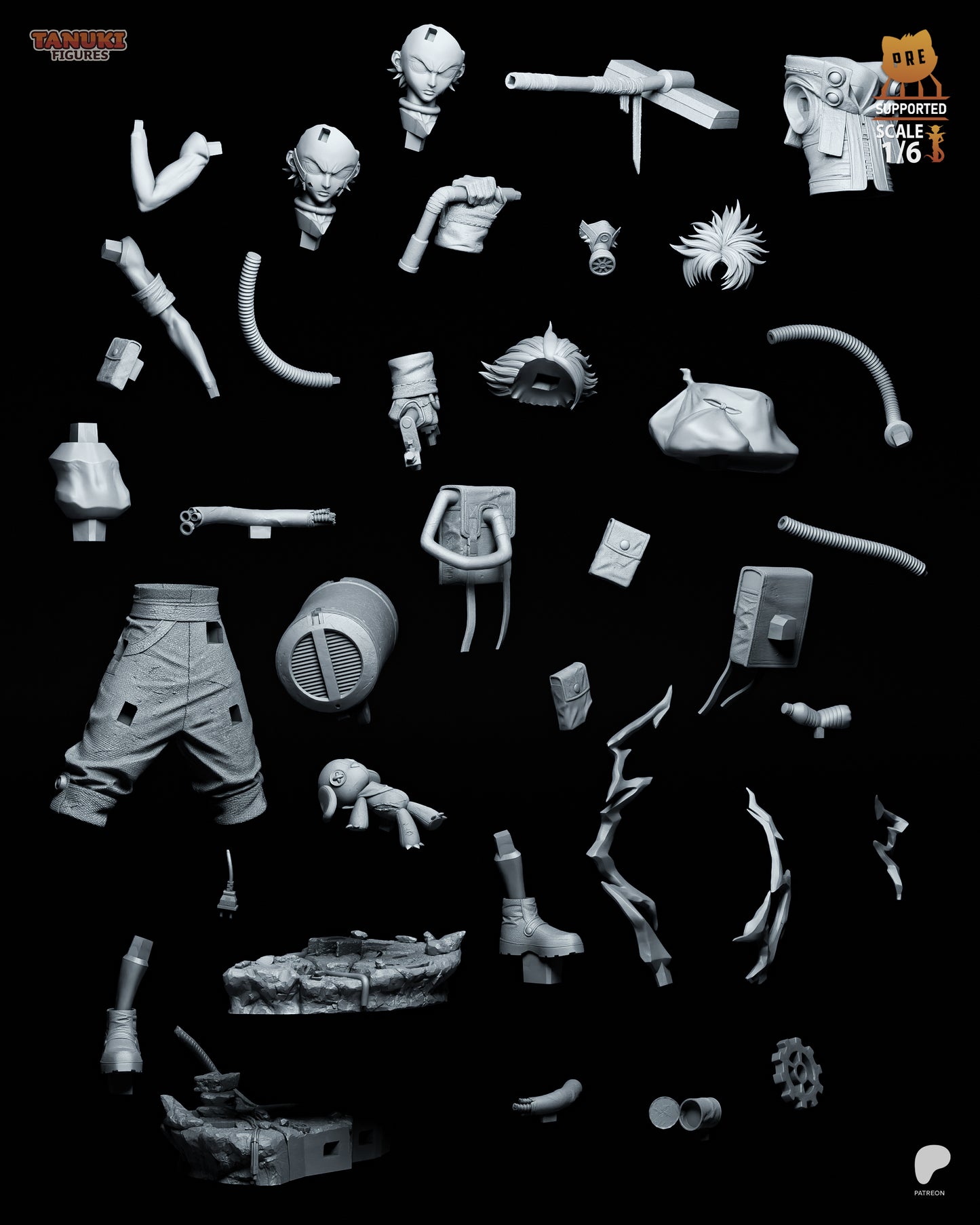 Rudo | Resin Model or Bust Kit | Gachiakuta Hands of Destruction