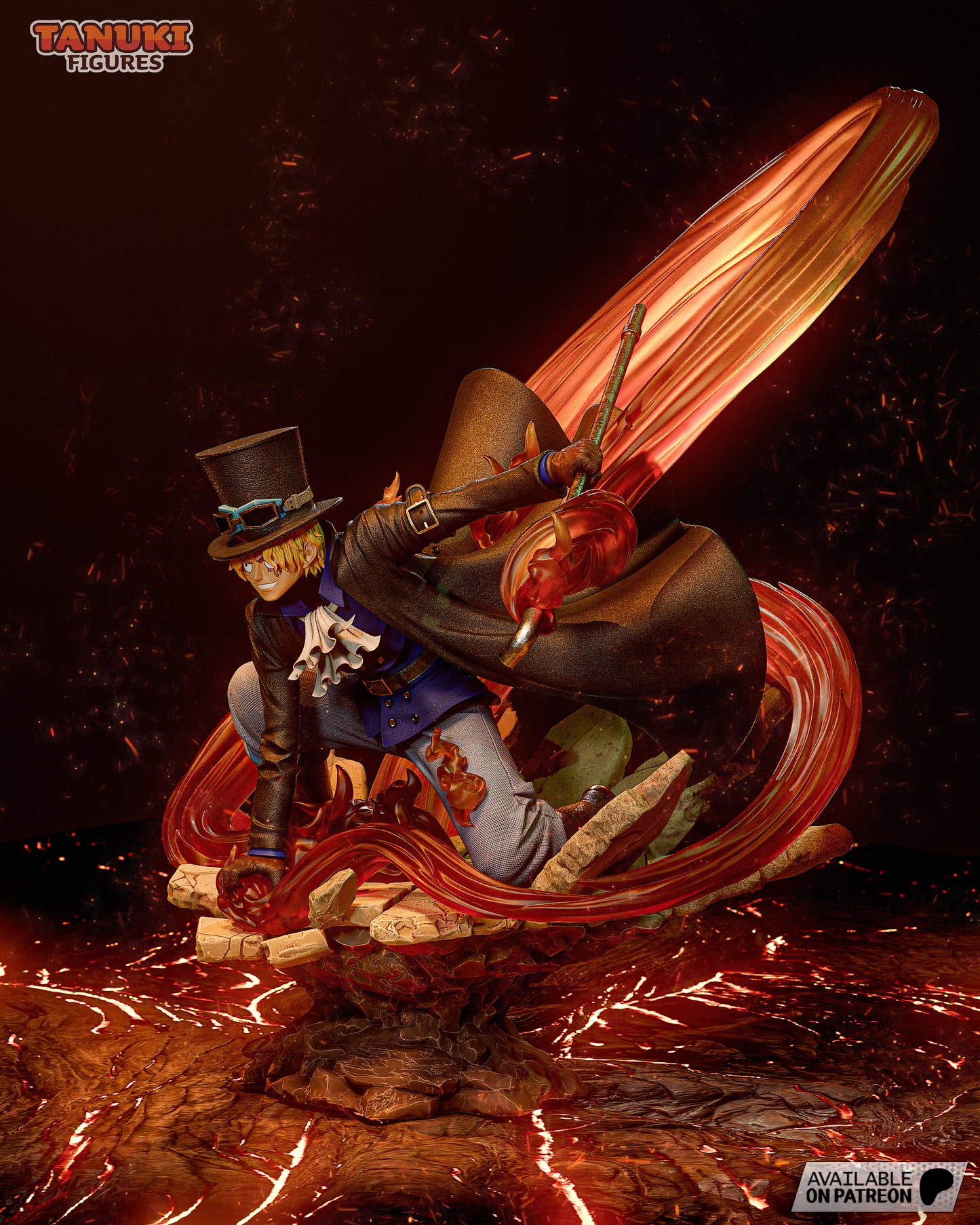 Sabo | Resin Model or Bust Kit | One Piece Flame Emperor
