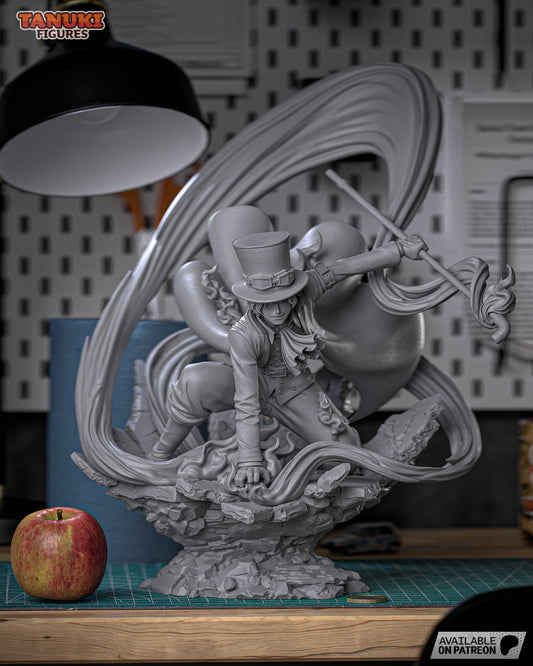 Sabo | Resin Model or Bust Kit | One Piece Flame Emperor