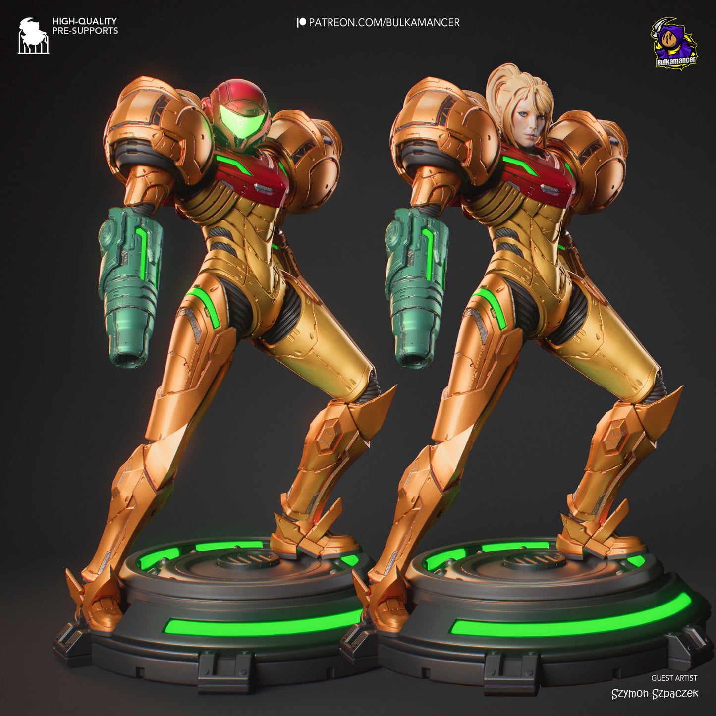 Samus Aran | 10-Inch Resin Model Kit | DIY Metroid Bounty Hunter