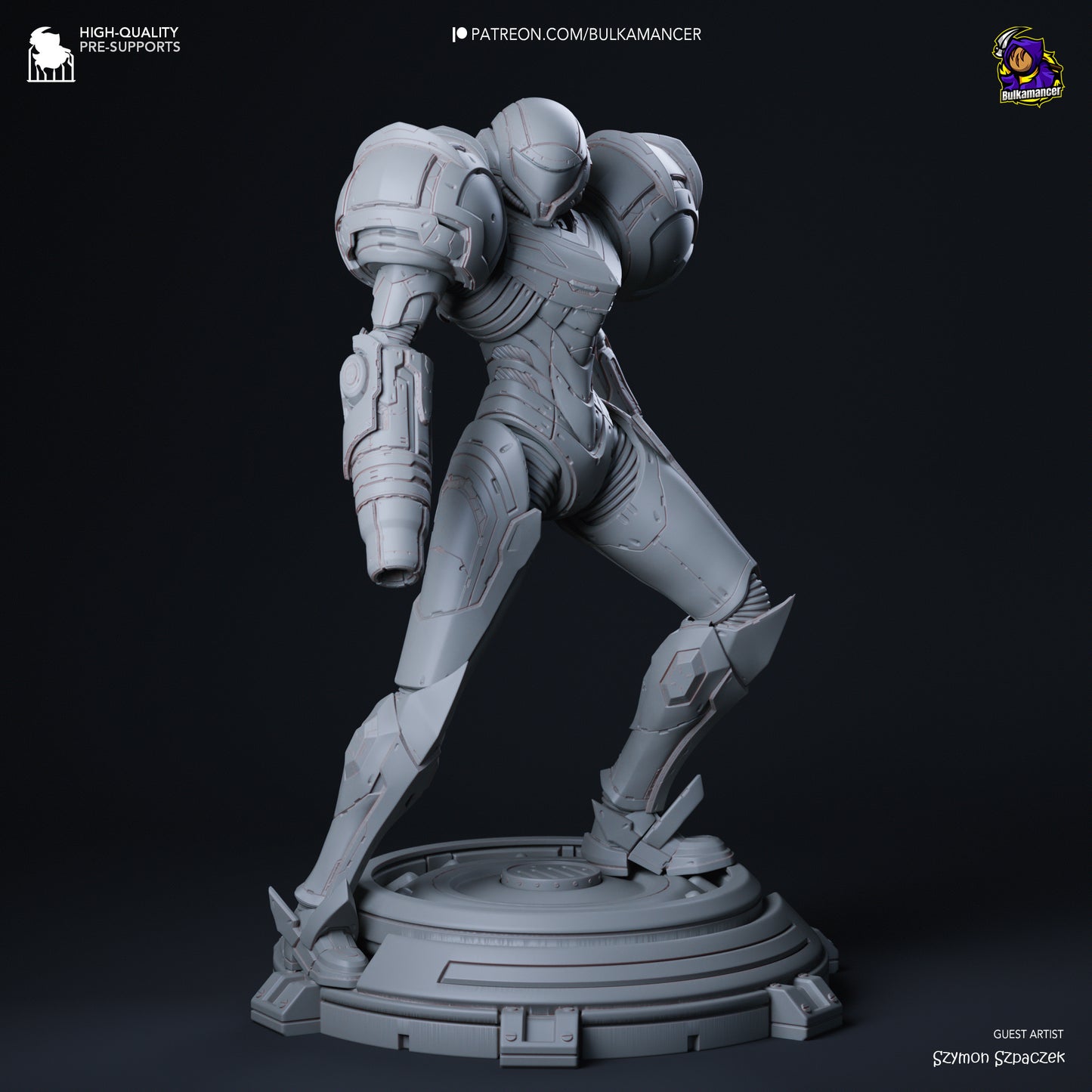 Samus Aran | 10-Inch Resin Model Kit | DIY Metroid Bounty Hunter
