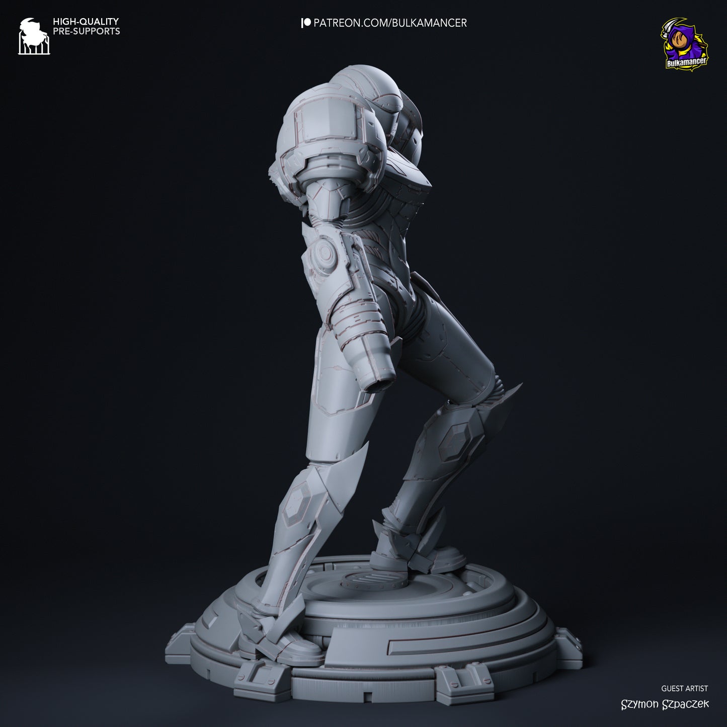 Samus Aran | 10-Inch Resin Model Kit | DIY Metroid Bounty Hunter