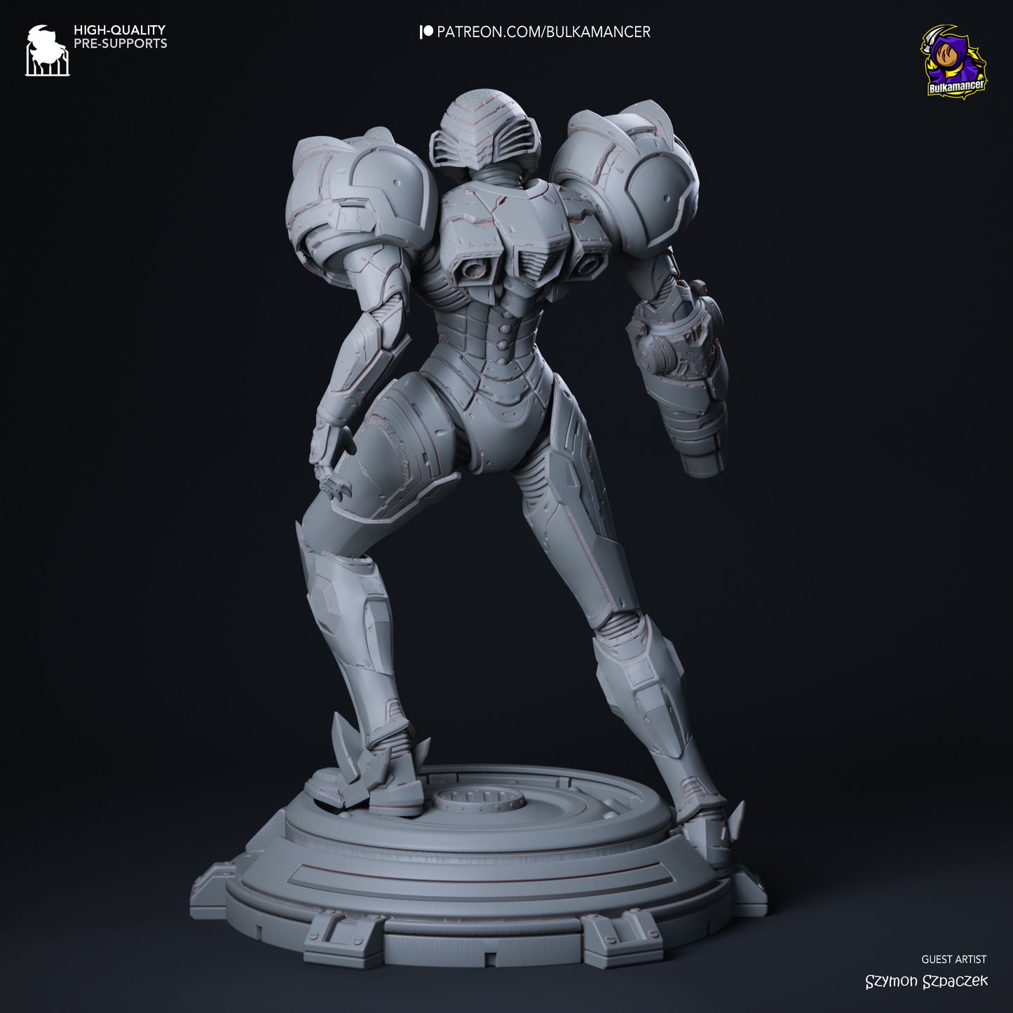 Samus Aran | 10-Inch Resin Model Kit | DIY Metroid Bounty Hunter