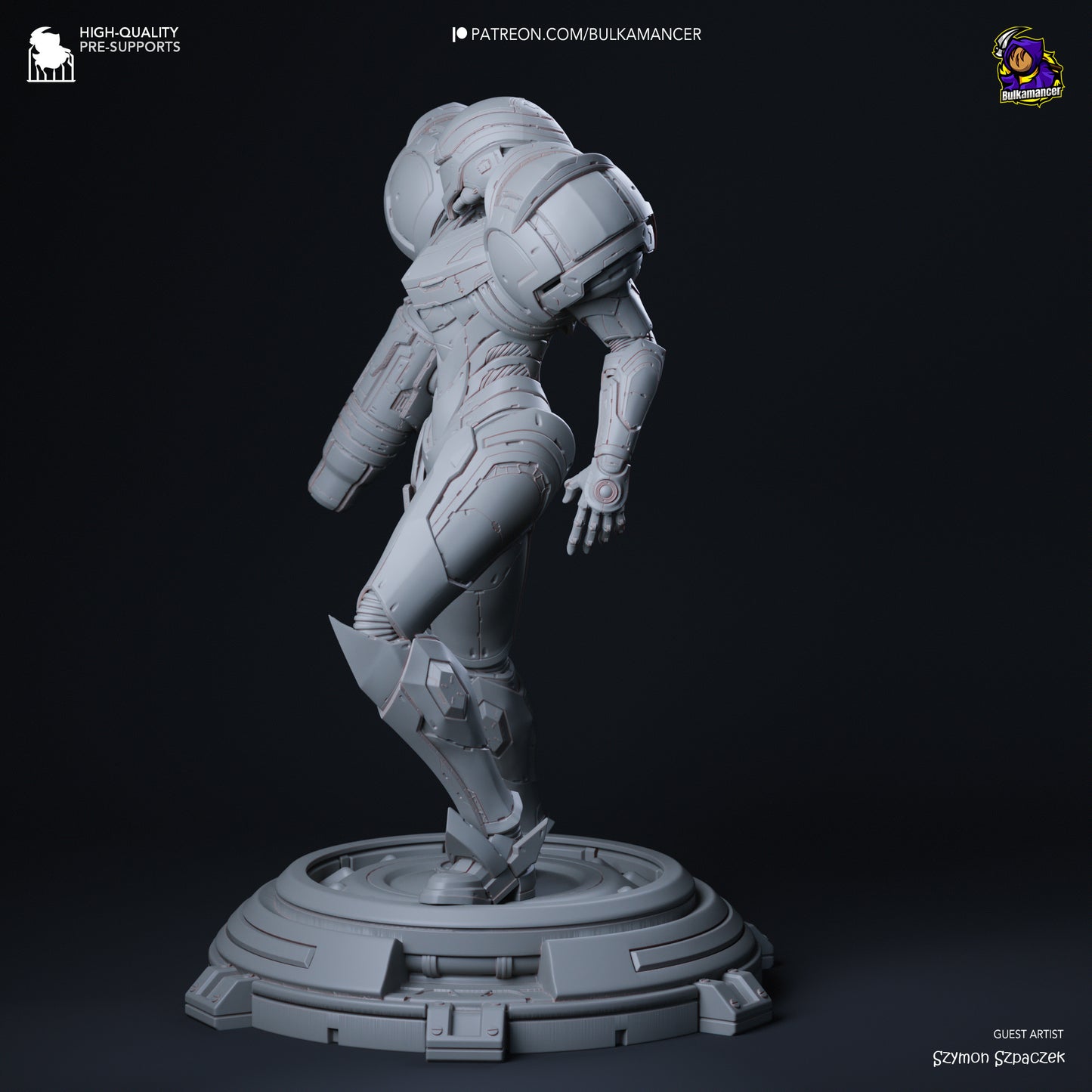 Samus Aran | 10-Inch Resin Model Kit | DIY Metroid Bounty Hunter