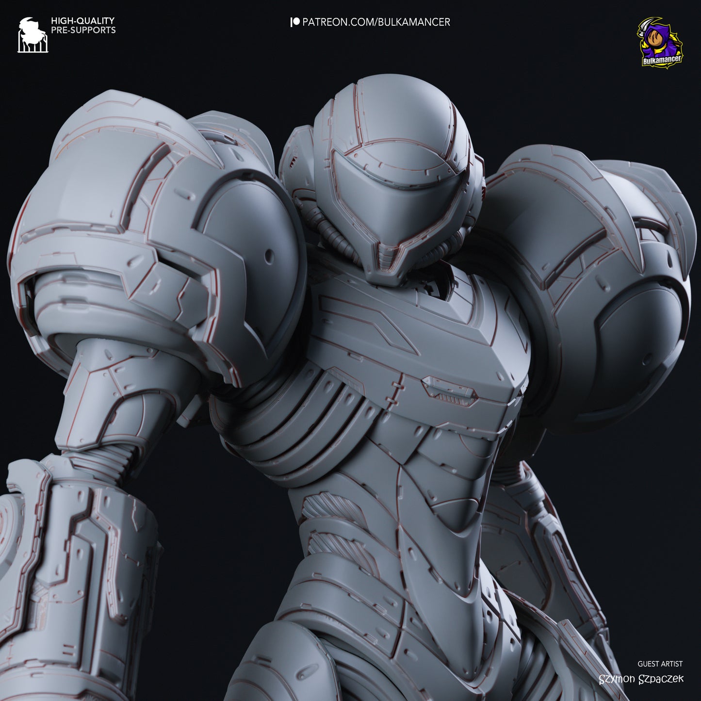 Samus Aran | 10-Inch Resin Model Kit | DIY Metroid Bounty Hunter