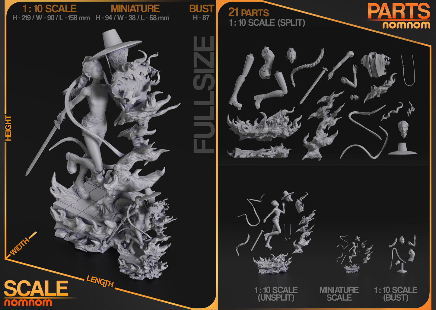 Rumi | Resin Model or Bust Kit | K Pop Demon Hunters Bass Drop Slayer