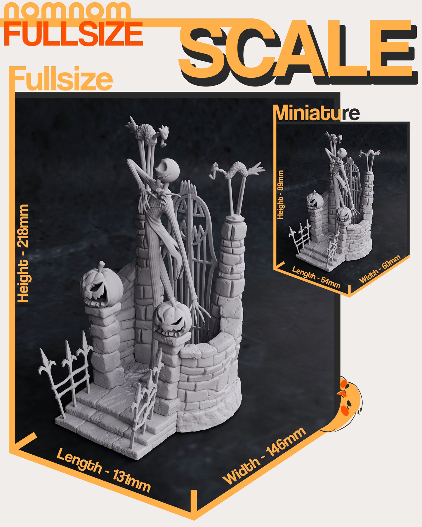 Jack Skellington | 8.5-Inch Resin Model Kit | DIY The Nightmare Before Christmas Skeleton King