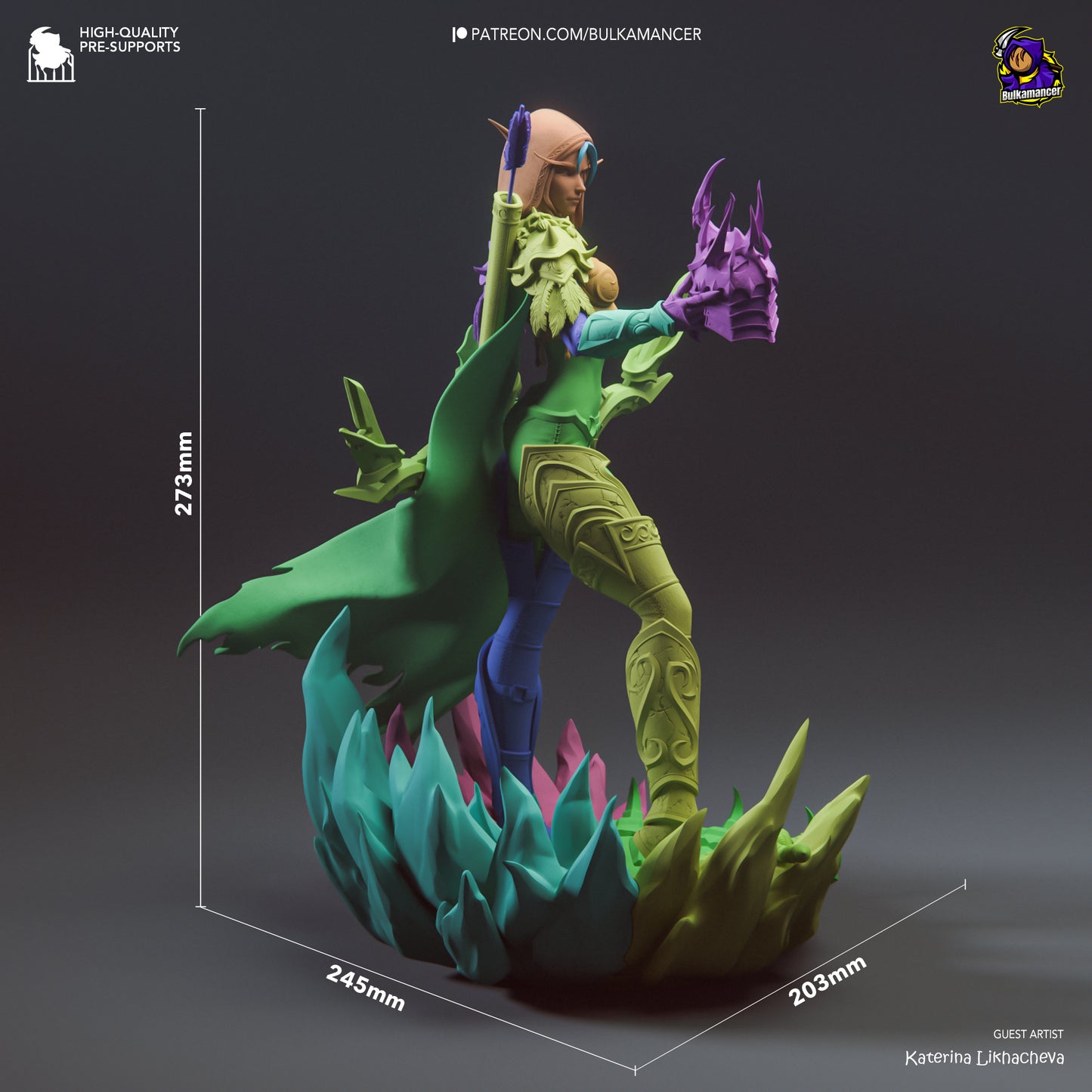 Sylvanas Windrunner | 11-Inch Resin Model Kit | World of Warcraft Banshee Queen