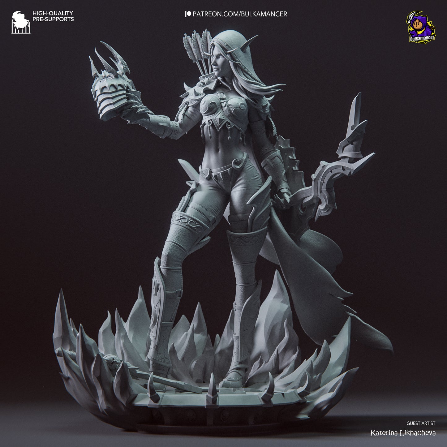Sylvanas Windrunner | 11-Inch Resin Model Kit | World of Warcraft Banshee Queen