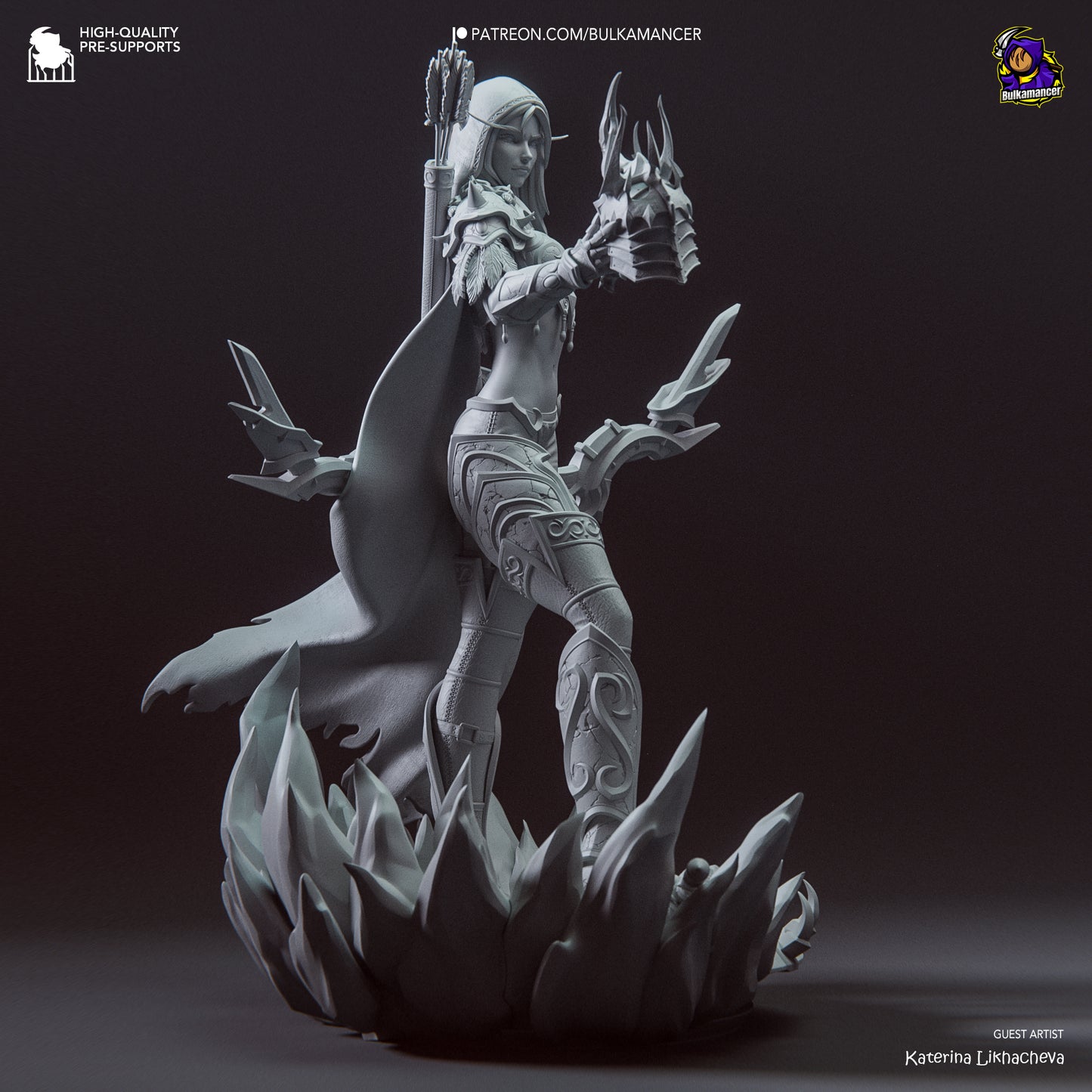 Sylvanas Windrunner | 11-Inch Resin Model Kit | World of Warcraft Banshee Queen