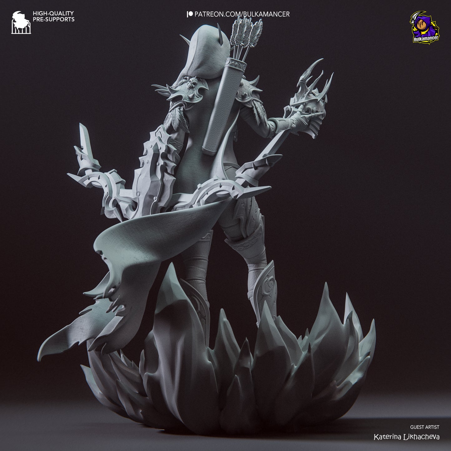 Sylvanas Windrunner | 11-Inch Resin Model Kit | World of Warcraft Banshee Queen