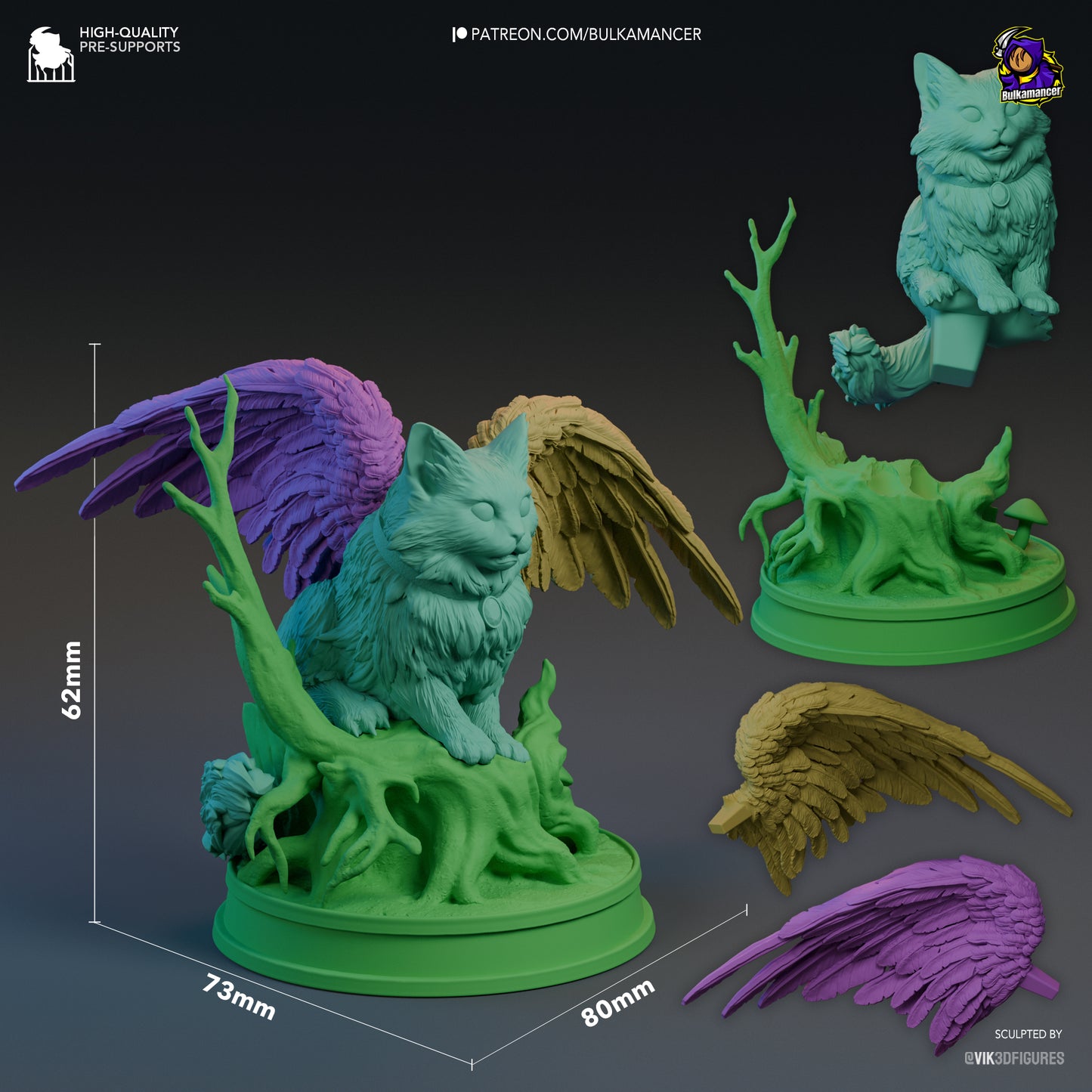 Tara | 3-Inch Resin Model Kit | BG3 Baldur’s Gate Tressym Companion
