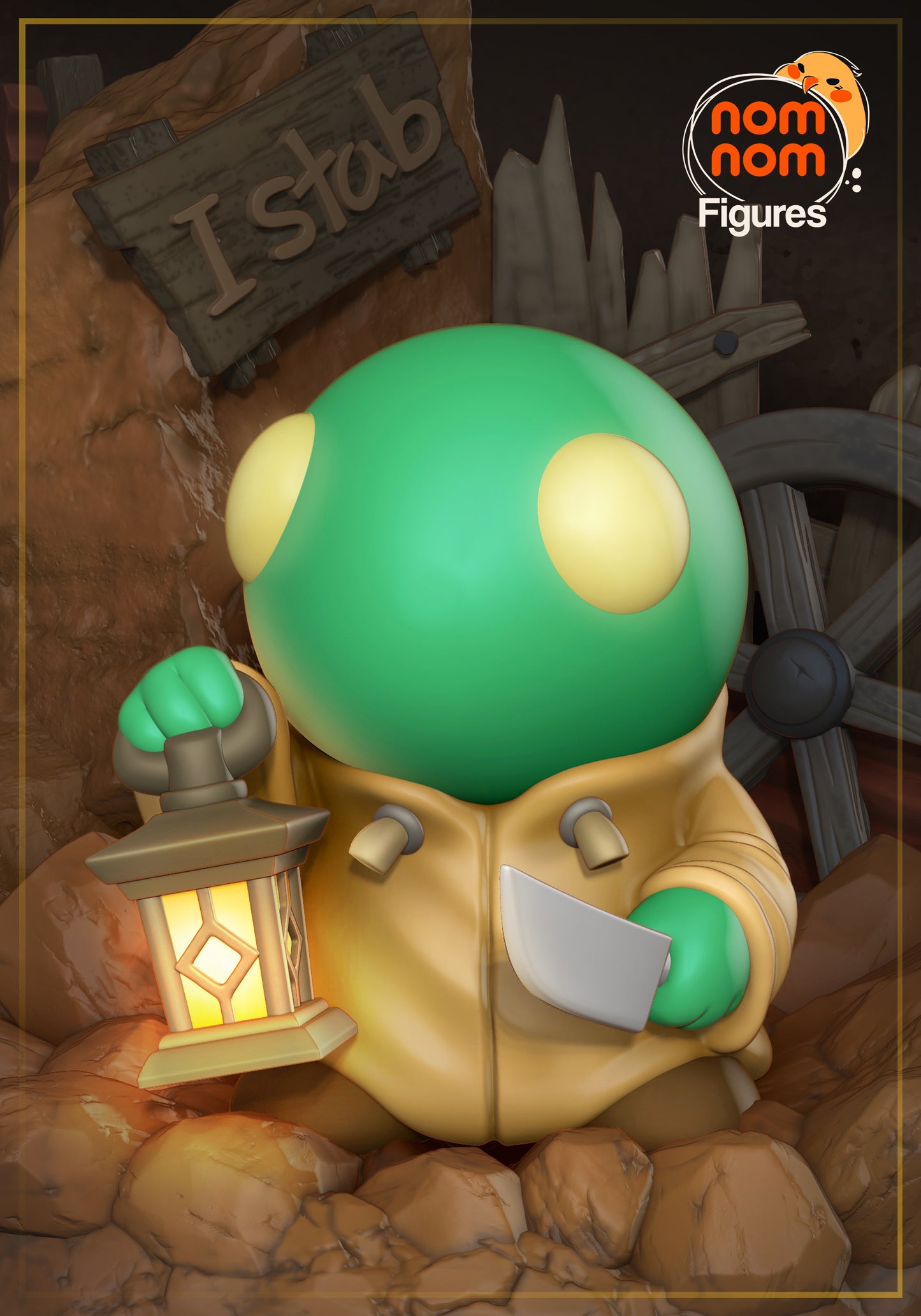 Chibi Tonberry | 2.5-Inch Resin Model Kit | DIY Final Fantasy Adorable Monster