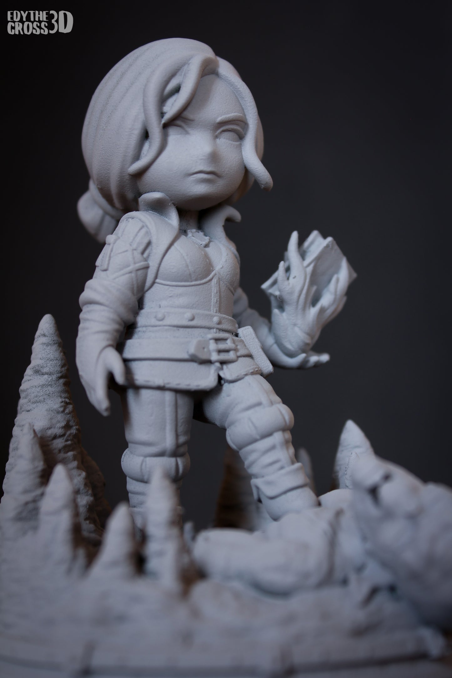 Chibi Triss | 4-Inch Resin Model Kit | DIY Witcher Cute Sorceress