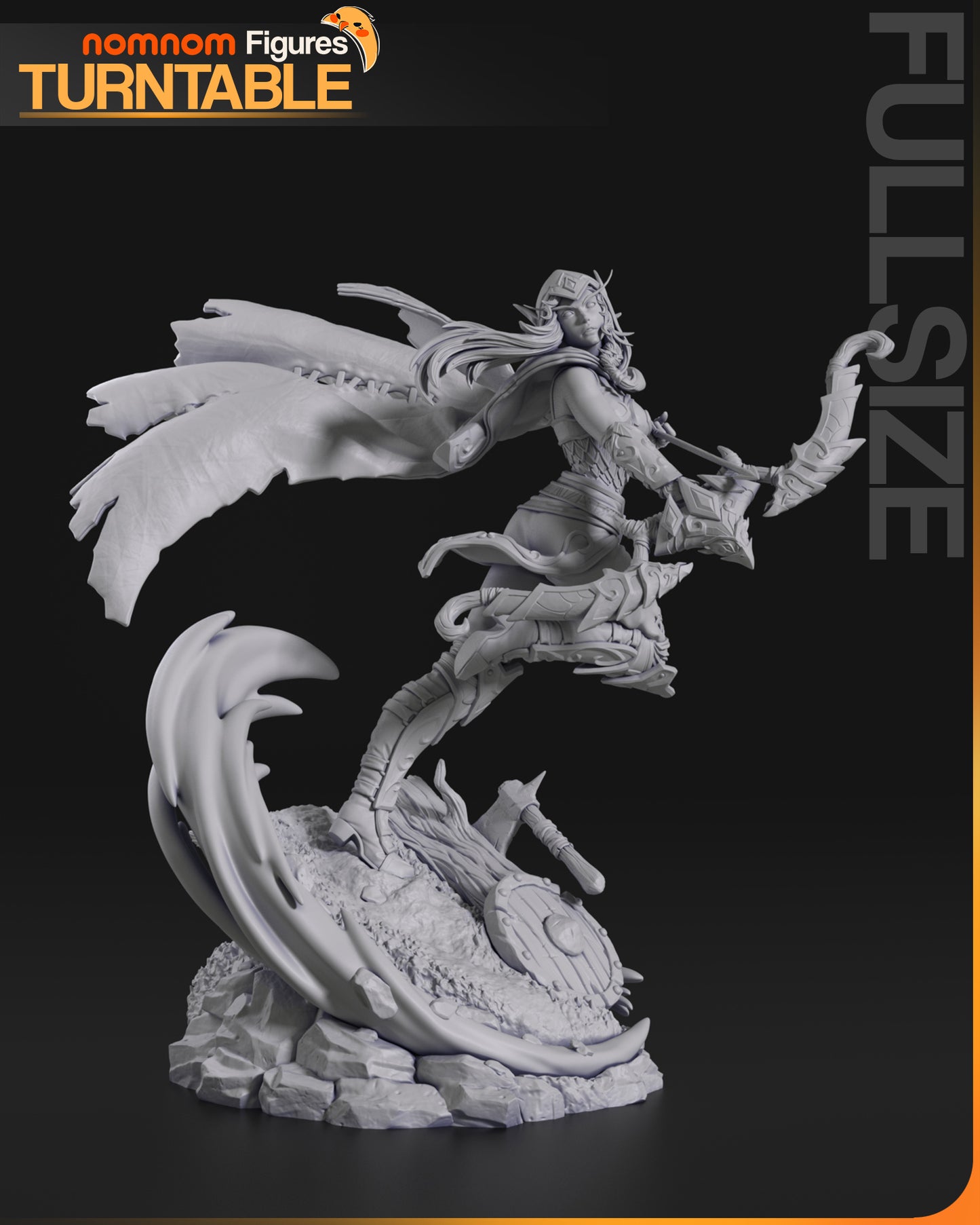 Alleria Windrunner | Resin Model or Bust Kit | Warcraft III Reign of Chaos Ranger General