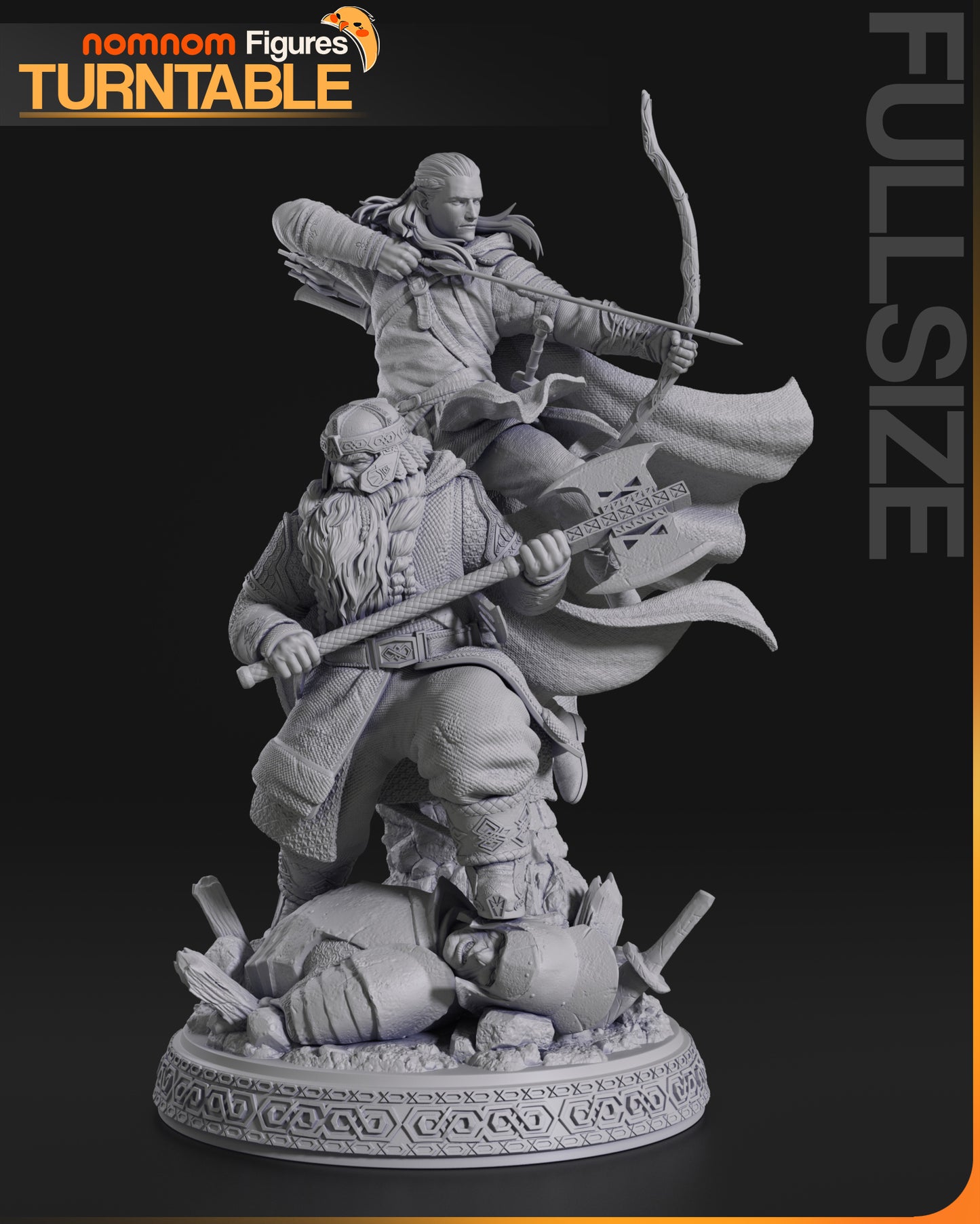 Gimli & Legolas | Resin Model Kit | DIY The Lord of the Rings Legendary Duo