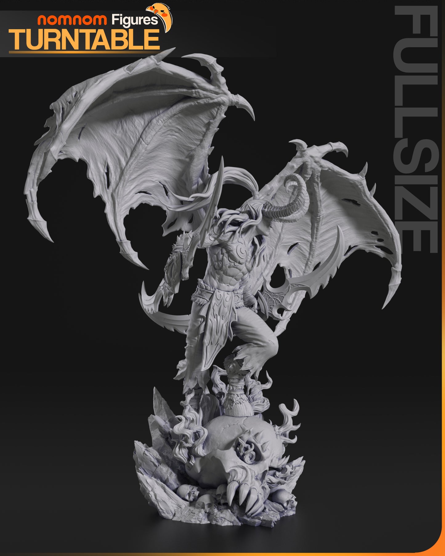 Illidan Stormrage | 11.5-Inch Resin Model Kit | World of Warcraft Demon Hunter