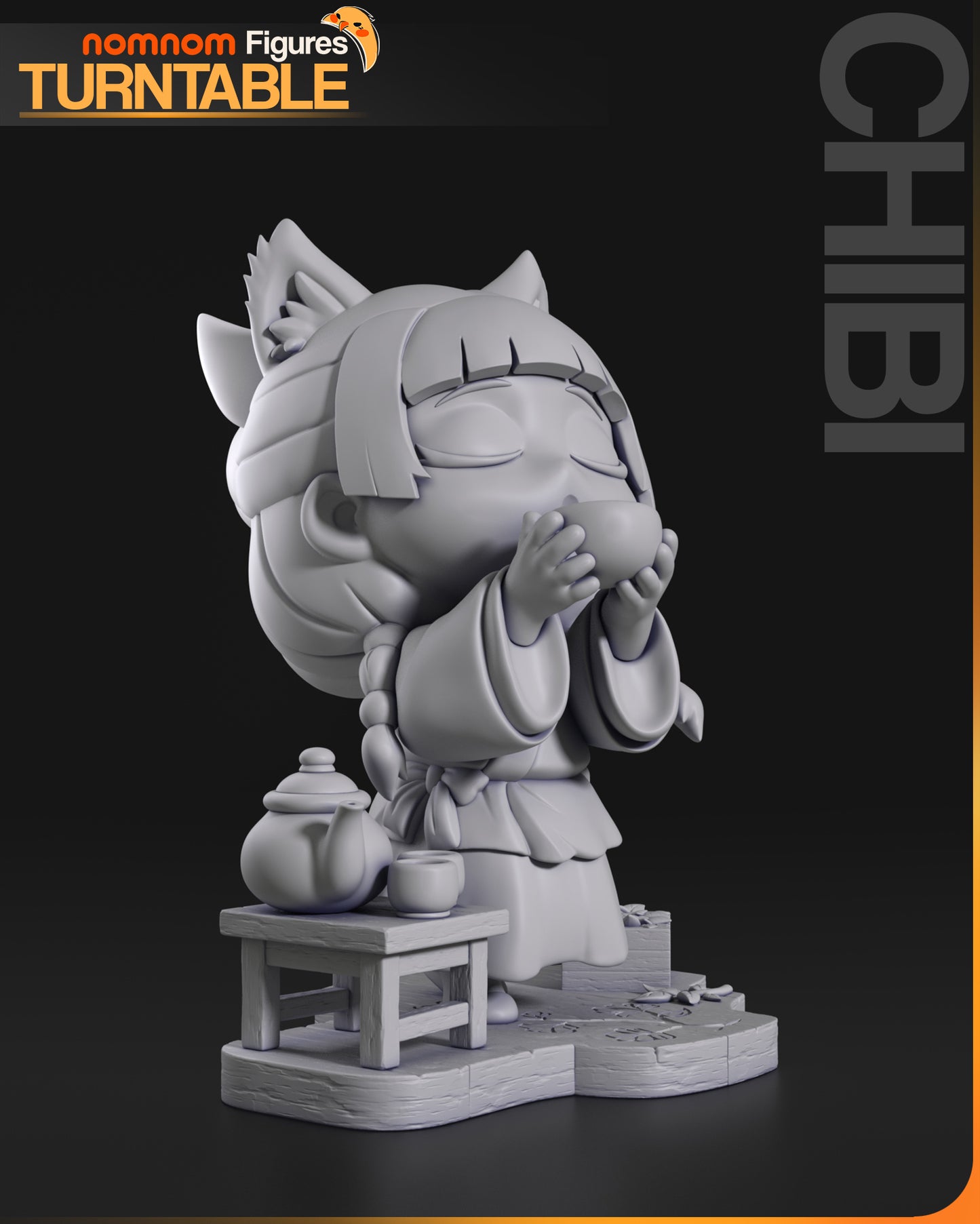 Chibi Maomao | 2.5-Inch Resin Model Kit | DIY The Apothecary Diaries Tea Time