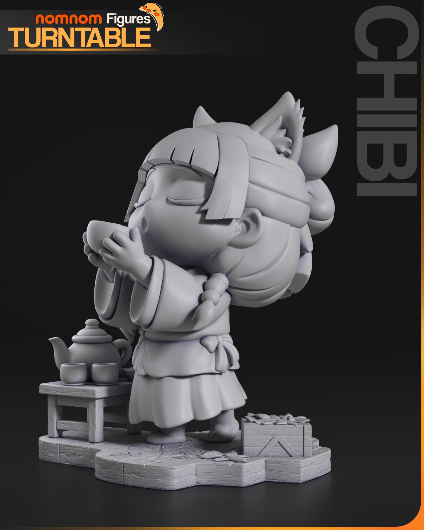 Chibi Maomao | 2.5-Inch Resin Model Kit | DIY The Apothecary Diaries Tea Time