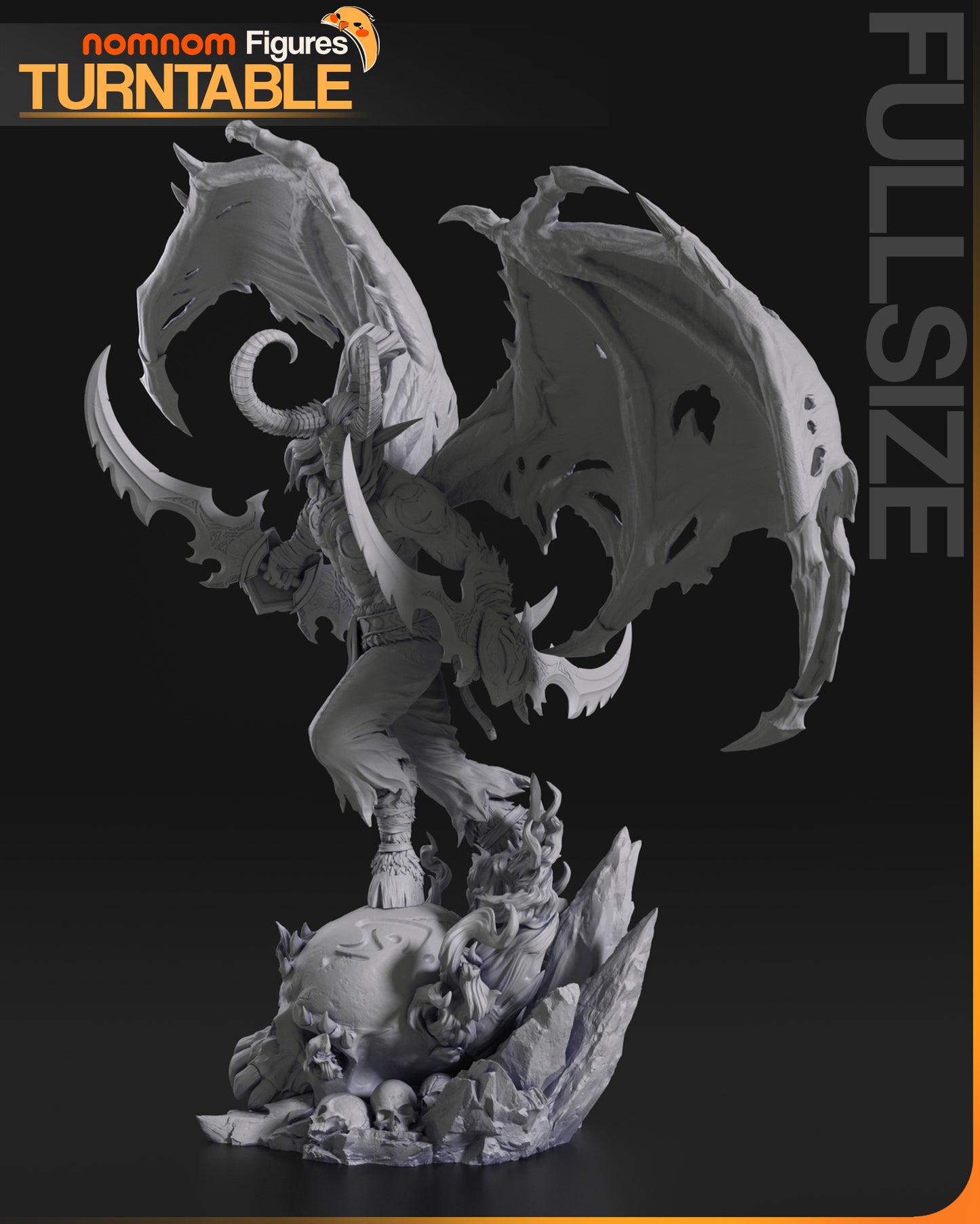 Illidan Stormrage | 11.5-Inch Resin Model Kit | World of Warcraft Demon Hunter