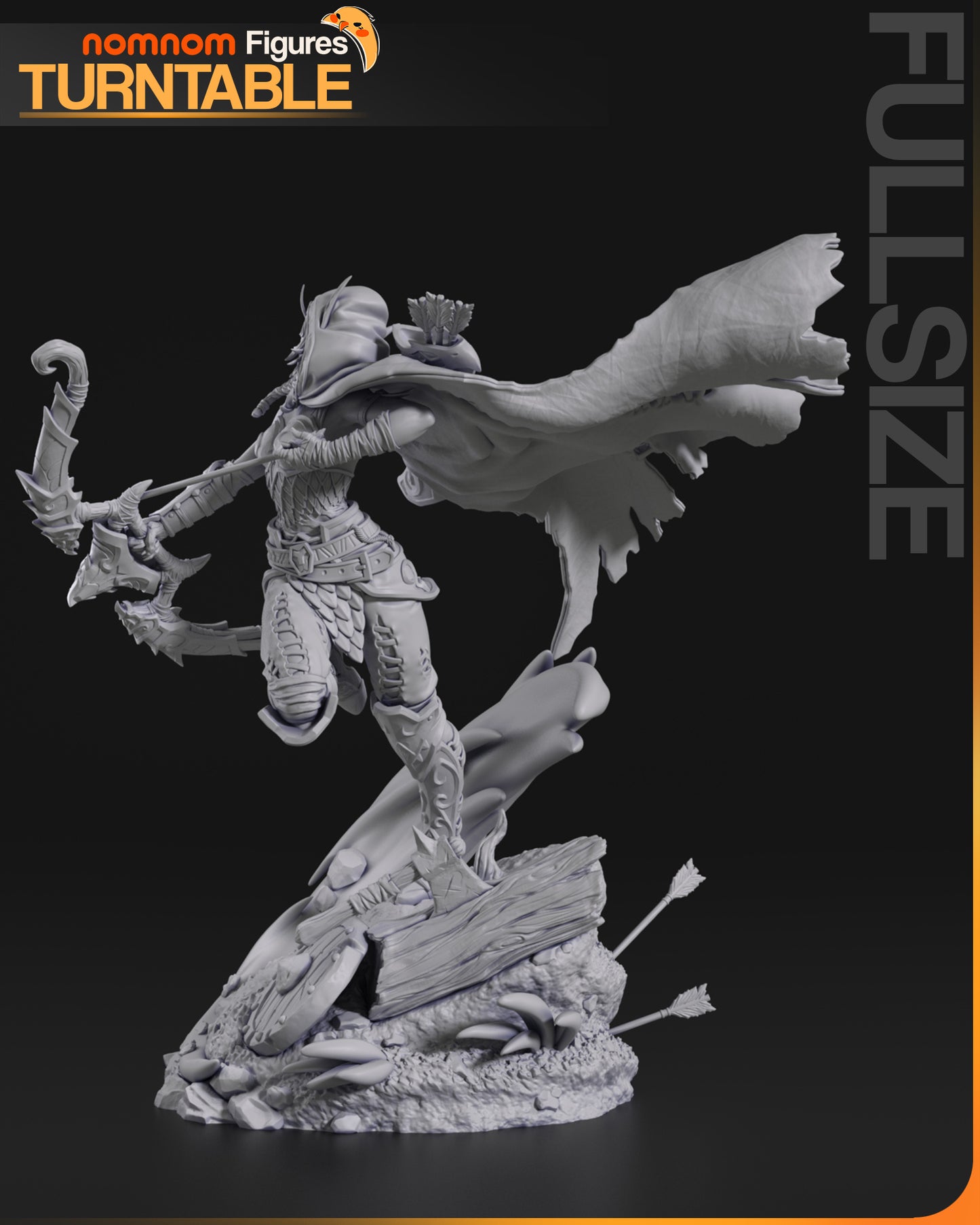 Alleria Windrunner | Resin Model or Bust Kit | Warcraft III Reign of Chaos Ranger General